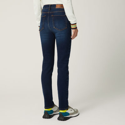Five-Pocket Slim Denim Jeans