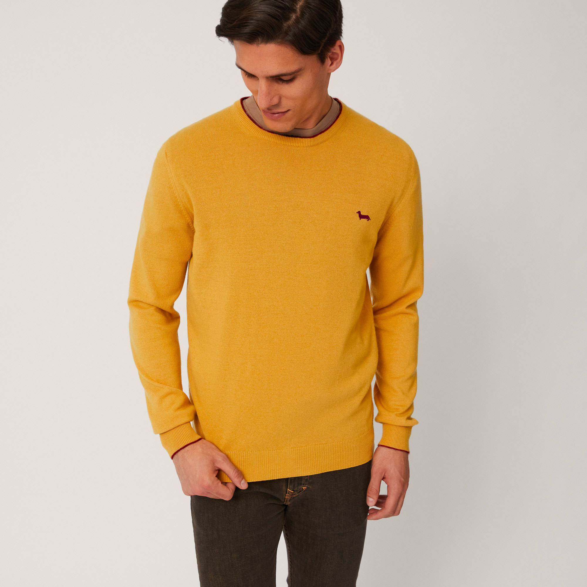 Pullover Con Dettagli Rigati