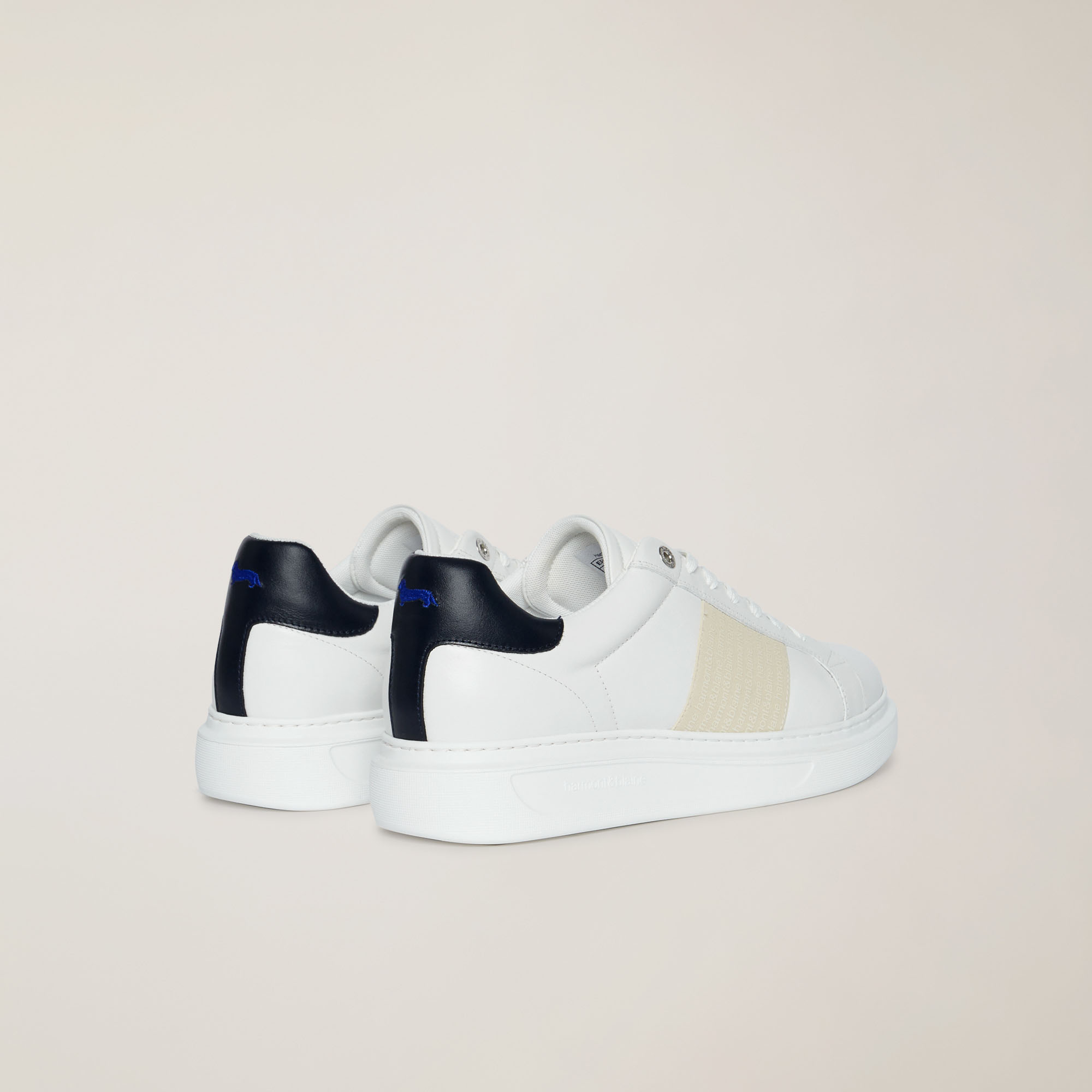 Sneaker Bold In Pelle, Bianco, large image number 2
