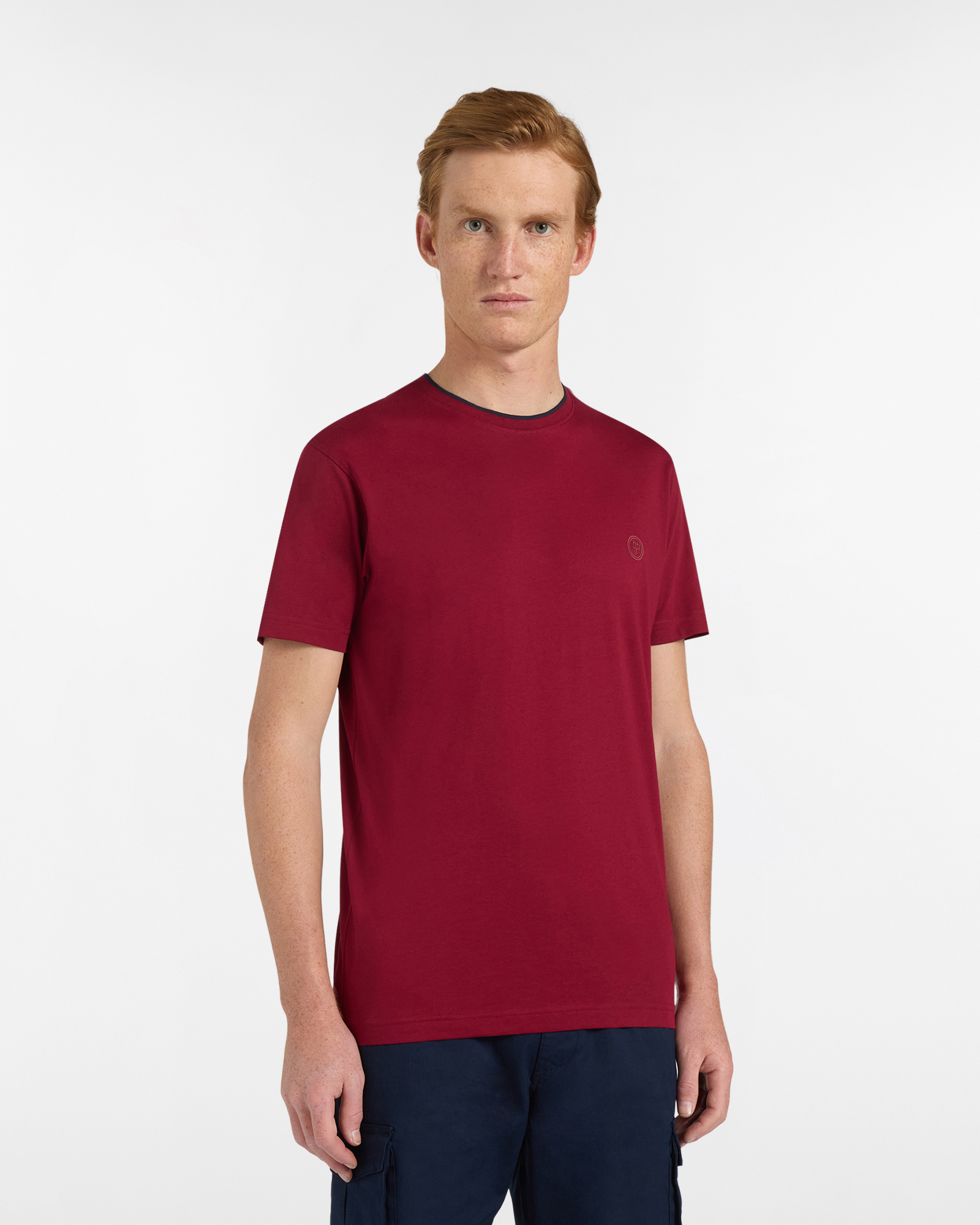 T‑shirt Uomo con Patch Logo 3D Narrow Fit