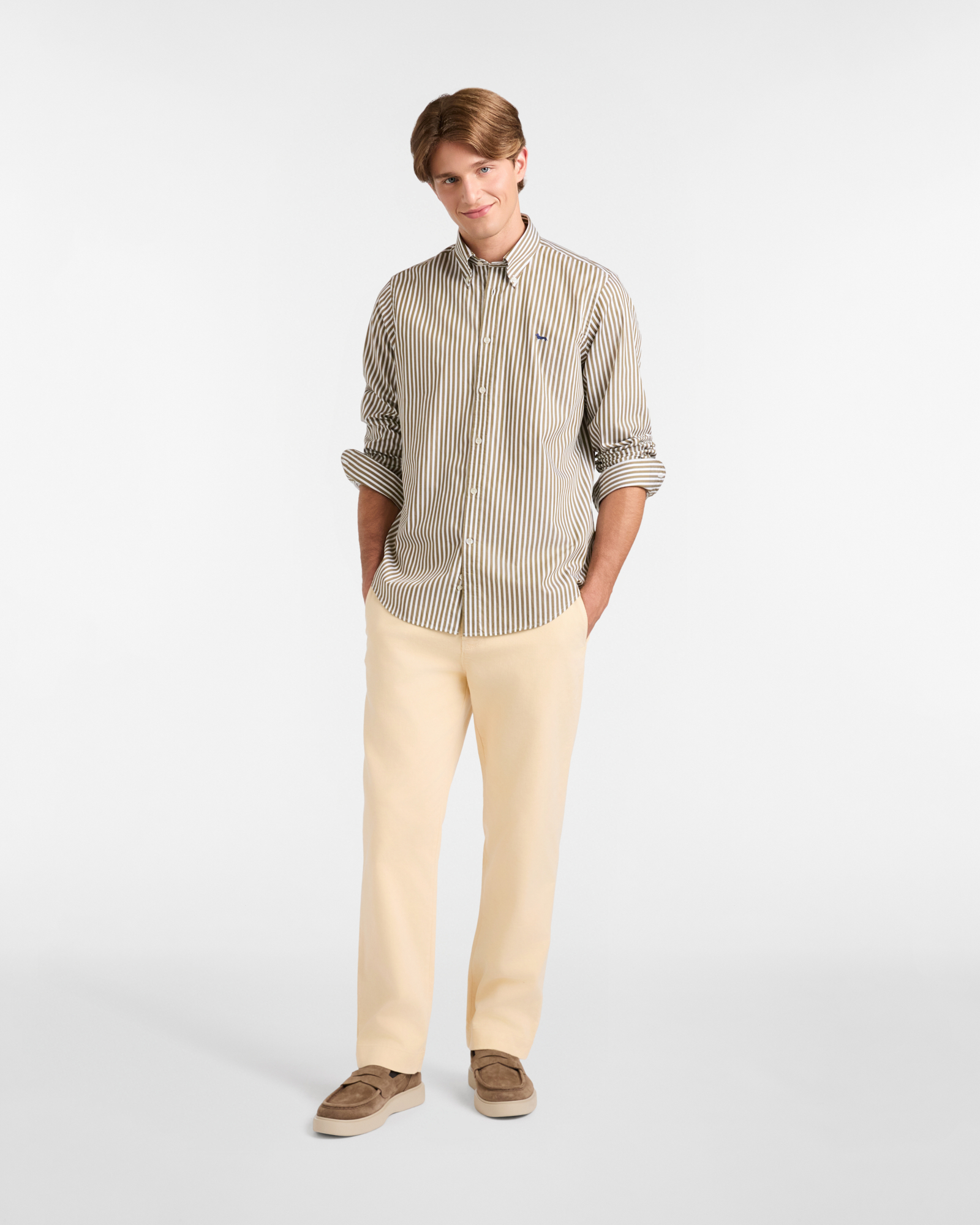 Chino Pants Capsule Earth Dye, Yellow, large image number 3