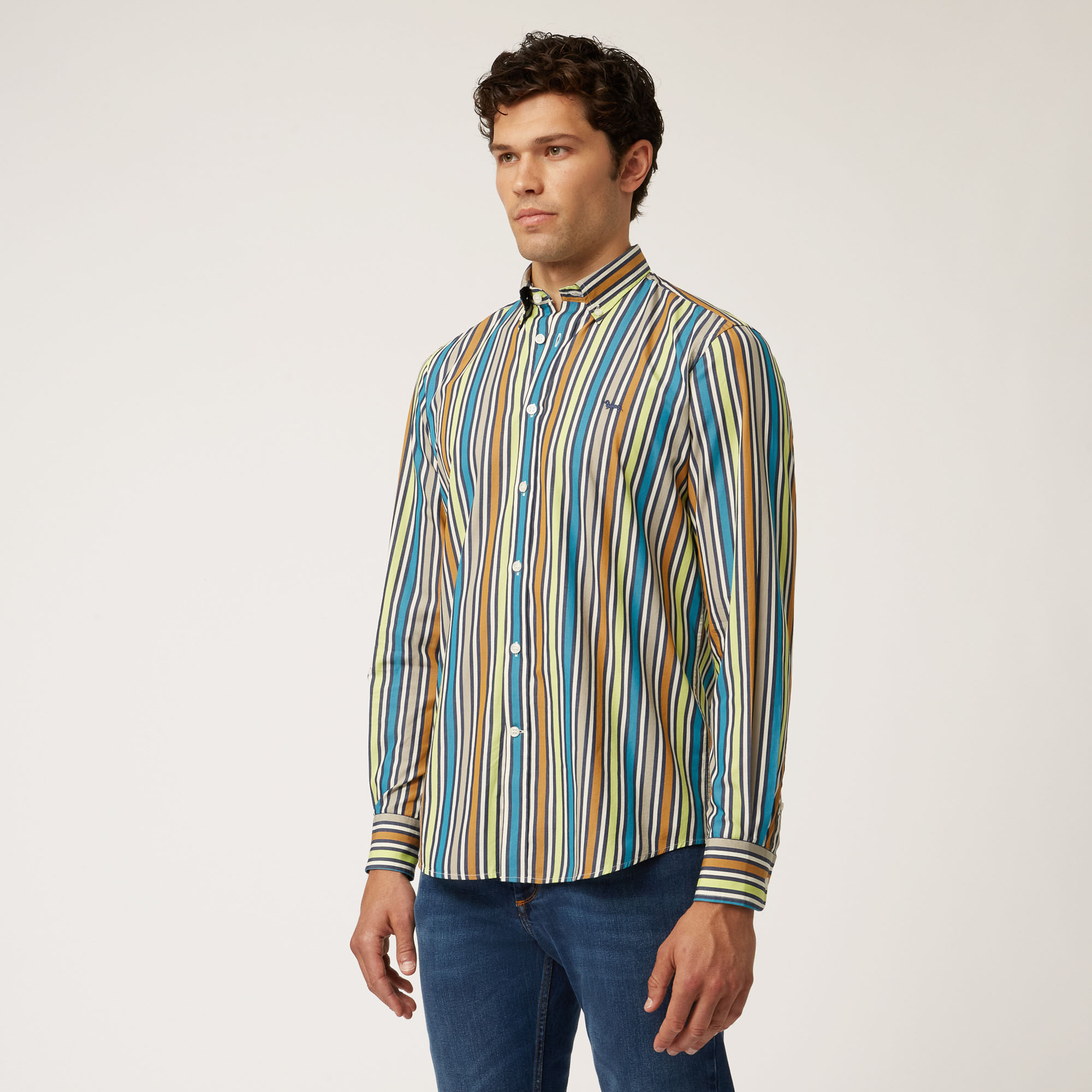 Ski Lounge Multicolor-Stripe Shirt