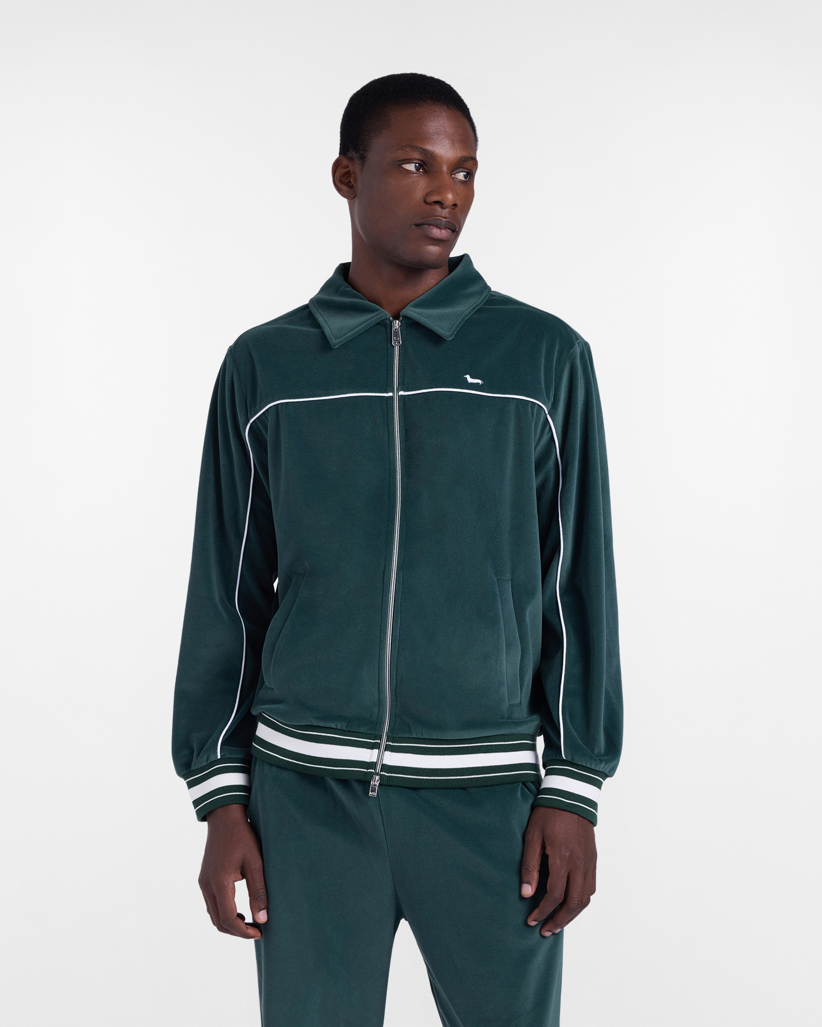 Chenille full zip sweatshirt