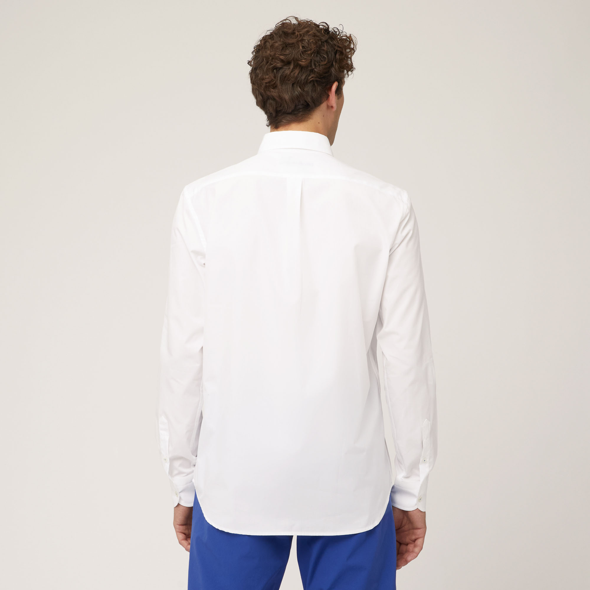 Camisa de algodón con doble bolsillo