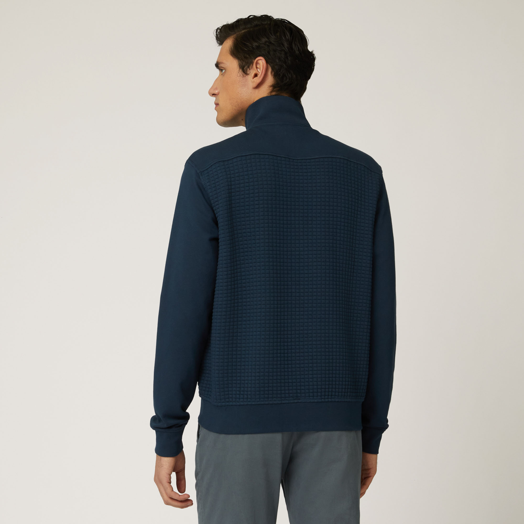 Full Zipper With Pockets, Blue, large image number 1