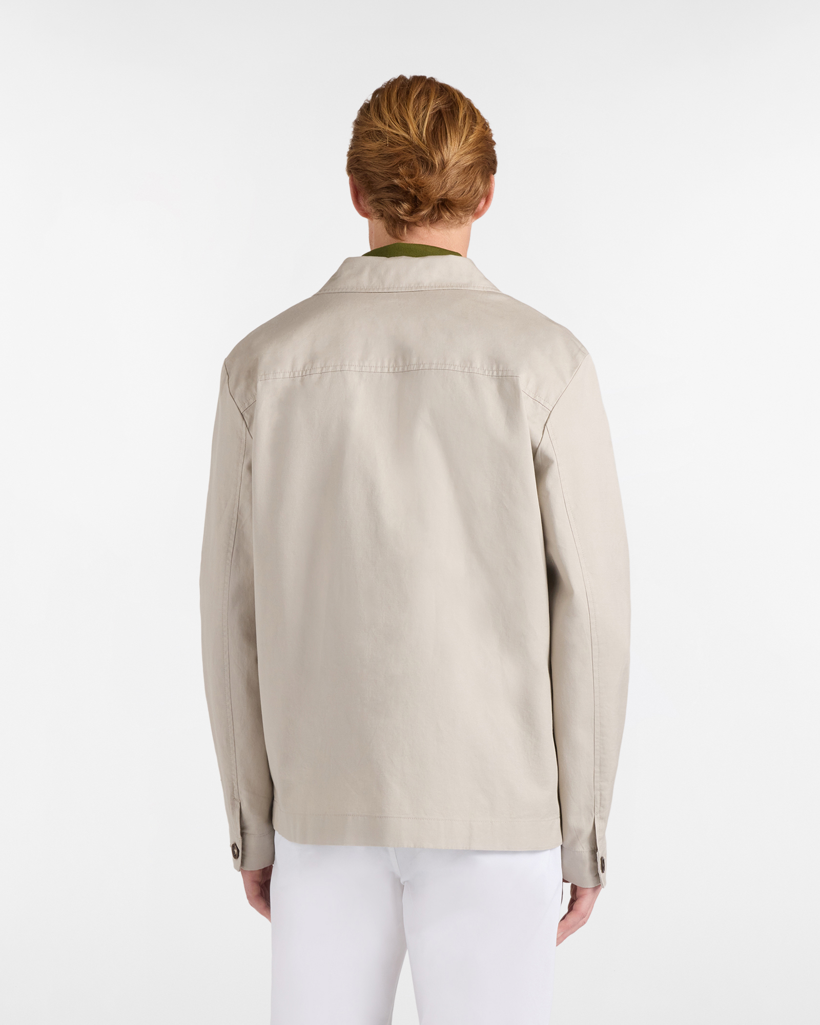 Overshirt Uomo in Tessuto Armaturato Leggero