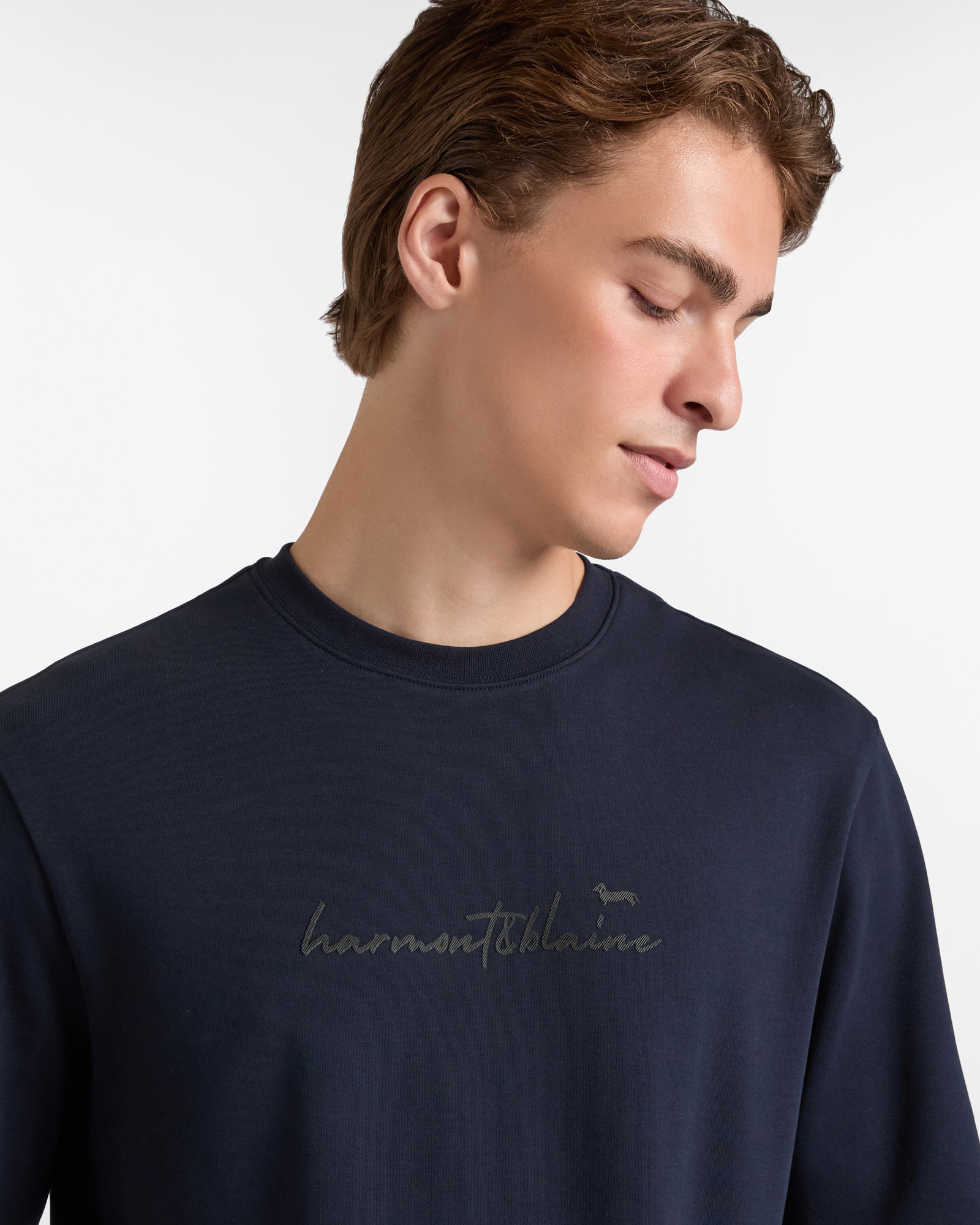 Sweatshirt With 3D Lettering, Navy Blue, large image number 2