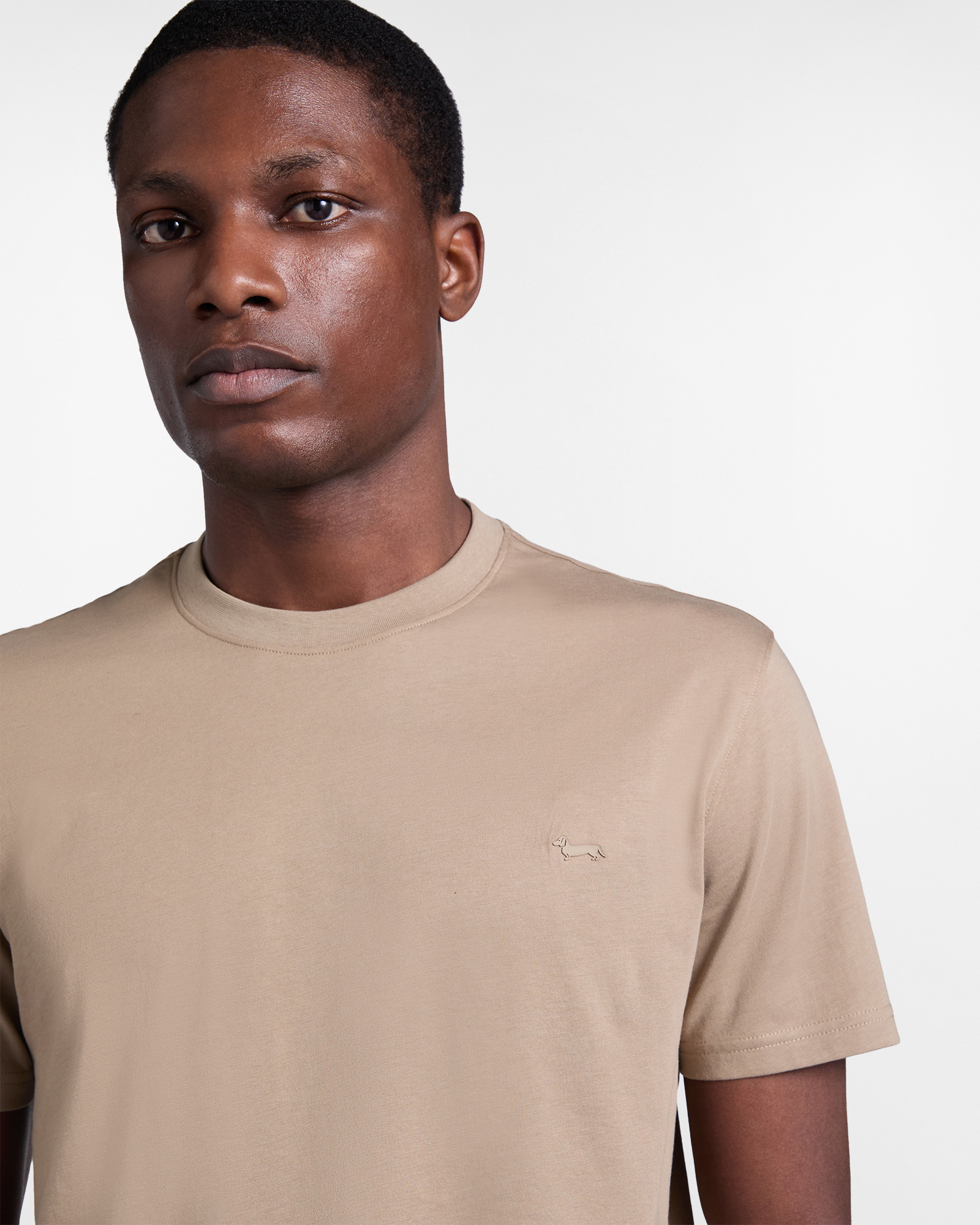 Camiseta de hombre de algod&oacute;n con perro salchicha en 3D, Gris, large image number 2