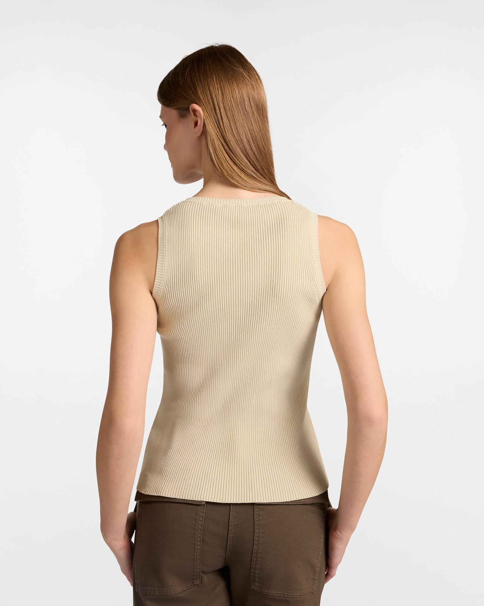 Ribbed Tank Top Earth Dye Capsule