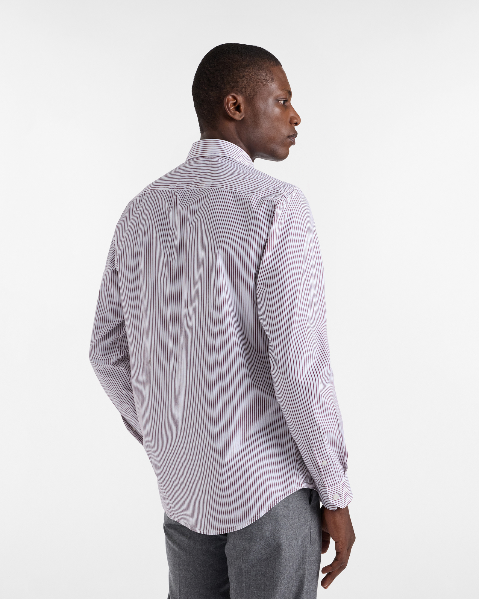 Striped Shirt with Dachshund, Light Red, large image number 1