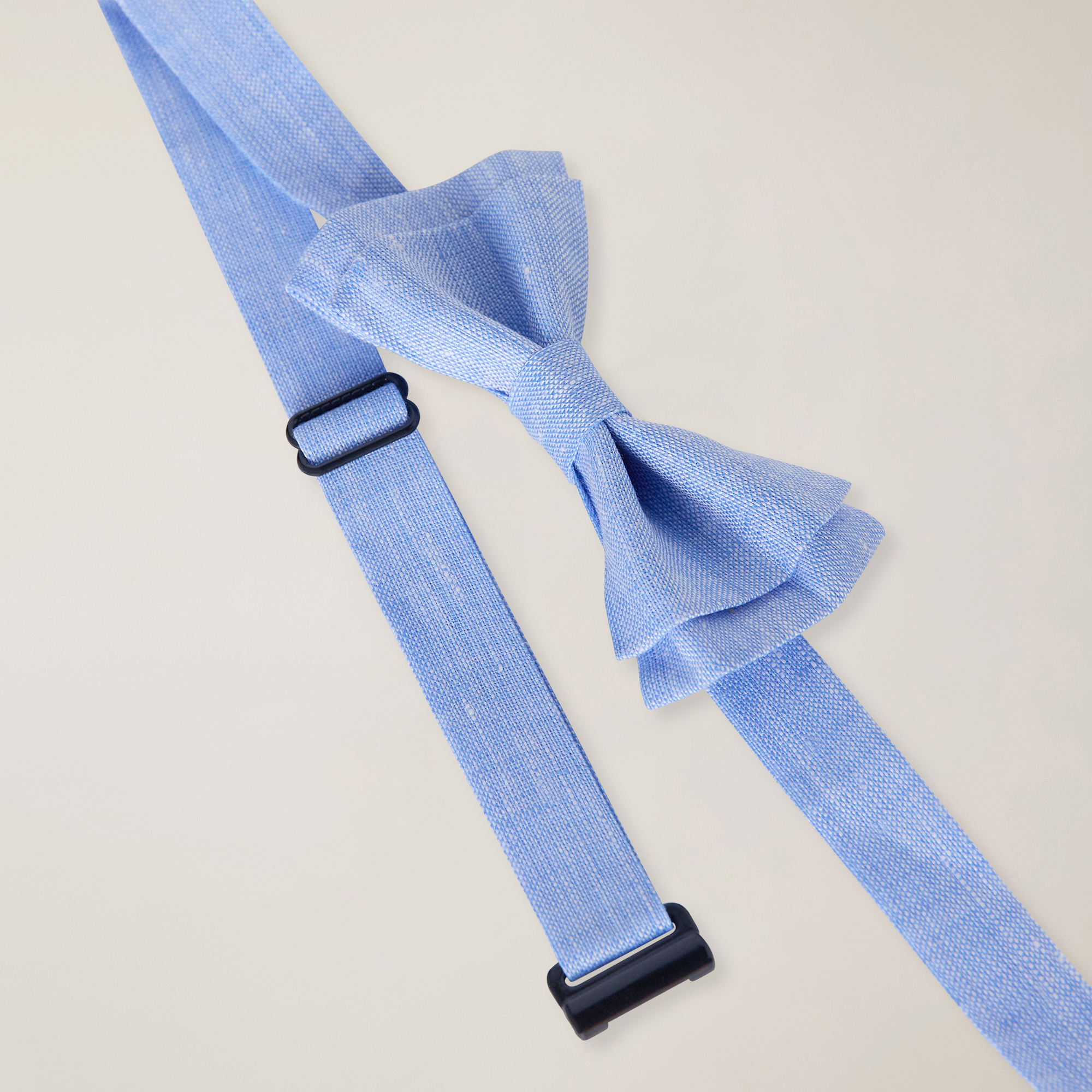 Linen bow tie, Light Blue, large image number 1