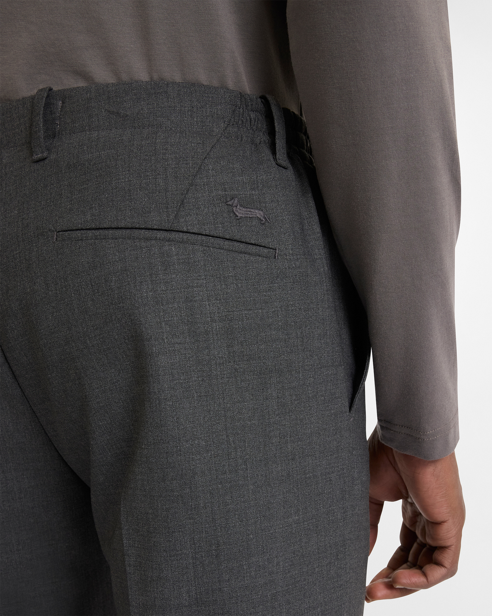 De-Stressed Chino Pants, Gray, large image number 2