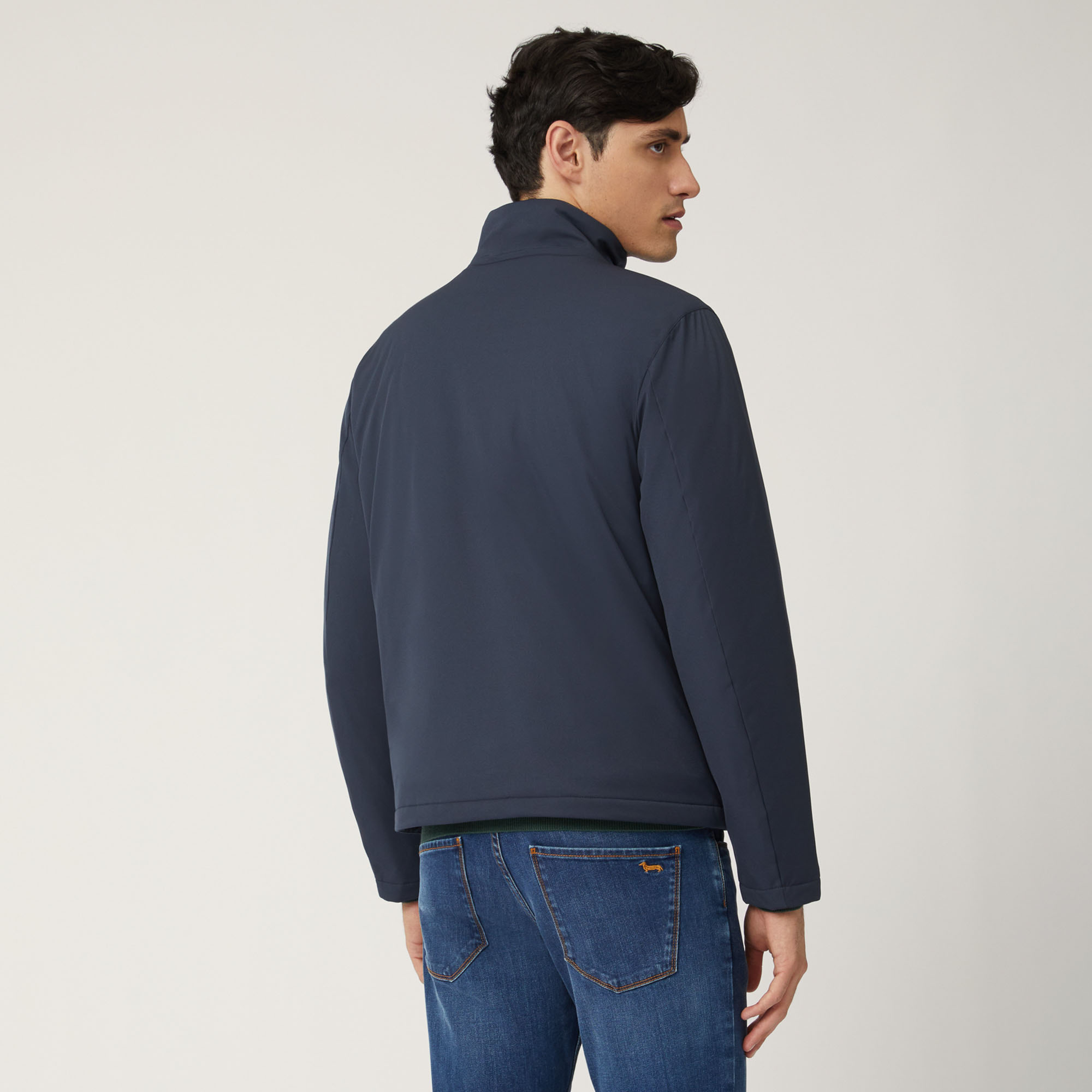 Bomber Jacket With Contrasting Inner Lining, Green, large image number 1