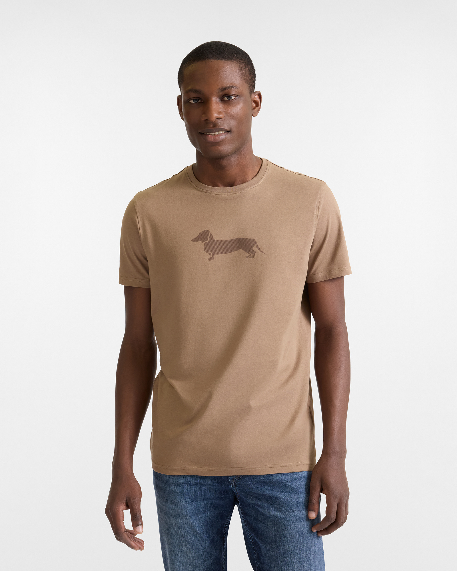 T-Shirt mit 3D-Dackel-Print