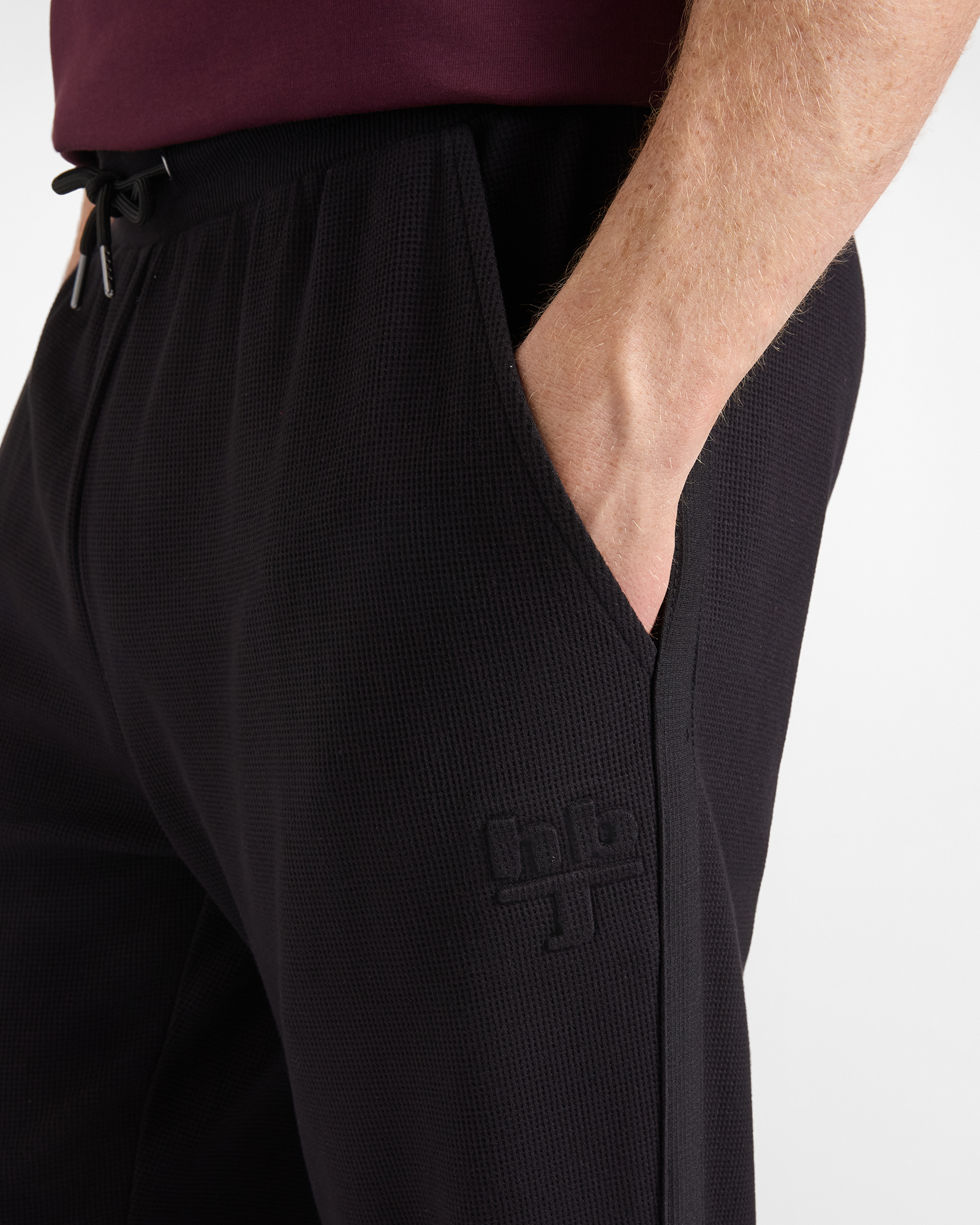 Pantalone Jogger HBJ Uomo, NERO, large