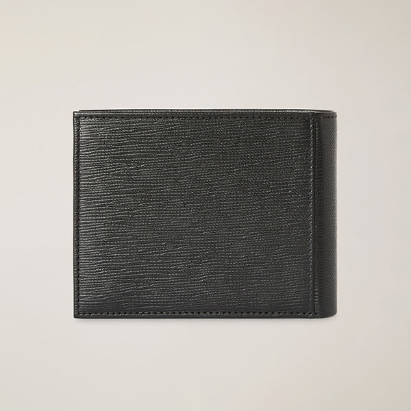 Portafoglio Bifold 7 C/C In Vera Pelle Con Bassotto, Nero, large image number 1