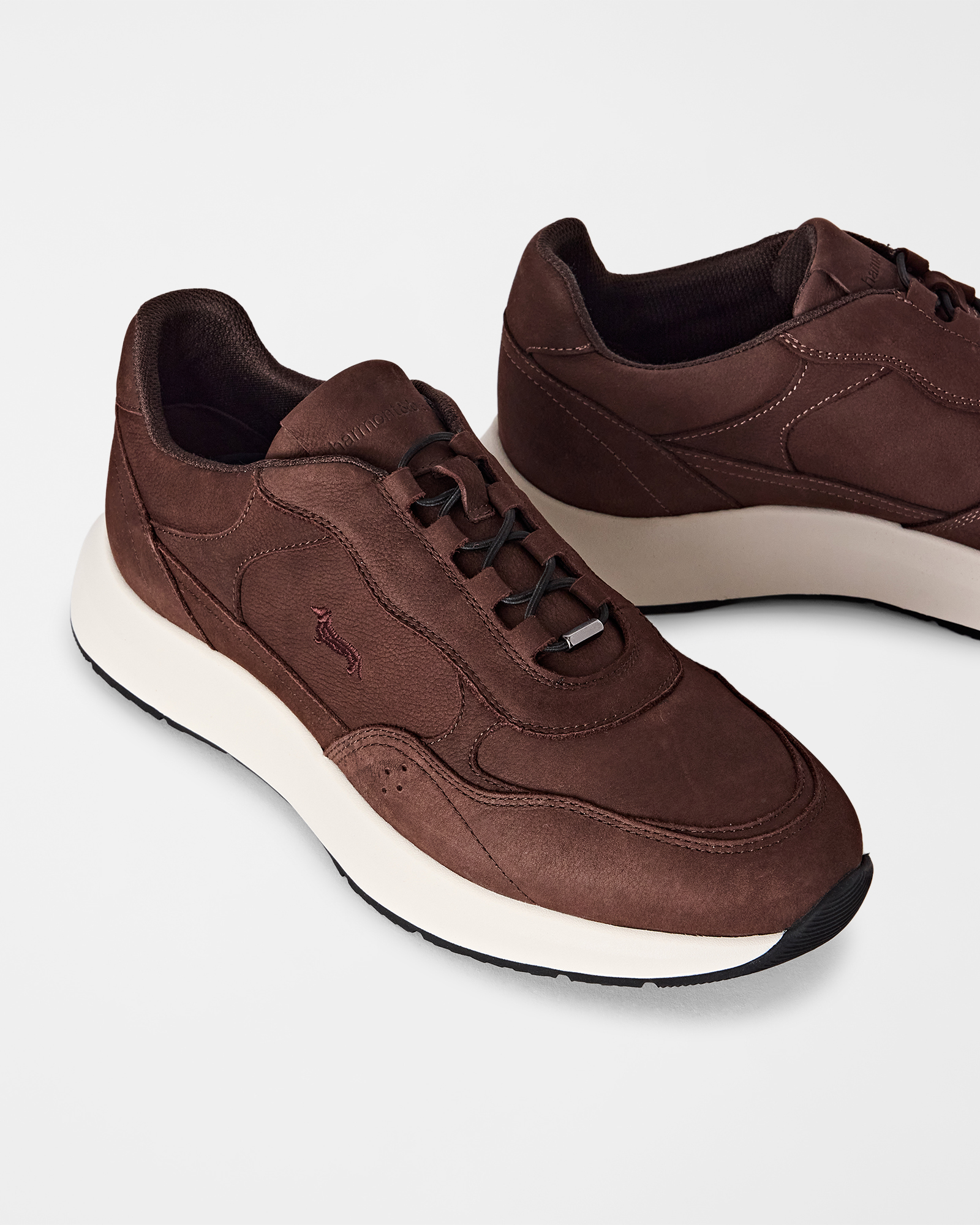 MEN'S MILLED NUBUCK WATER-RESISTANT SHOE, DARK BROWN, large image number 3