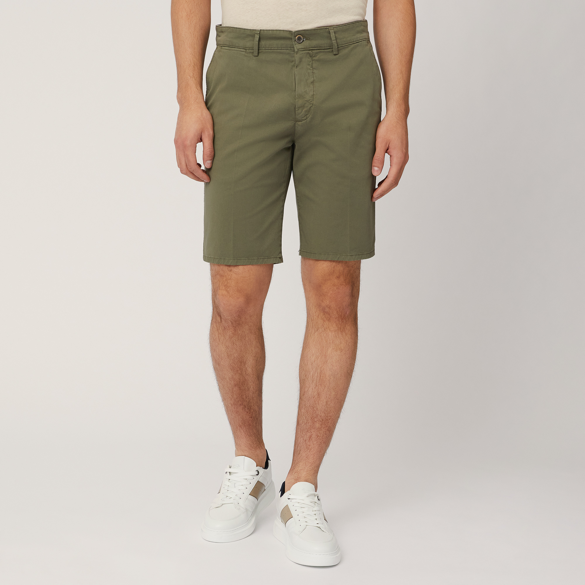 Regular Fit Bermuda Shorts, Green, large
