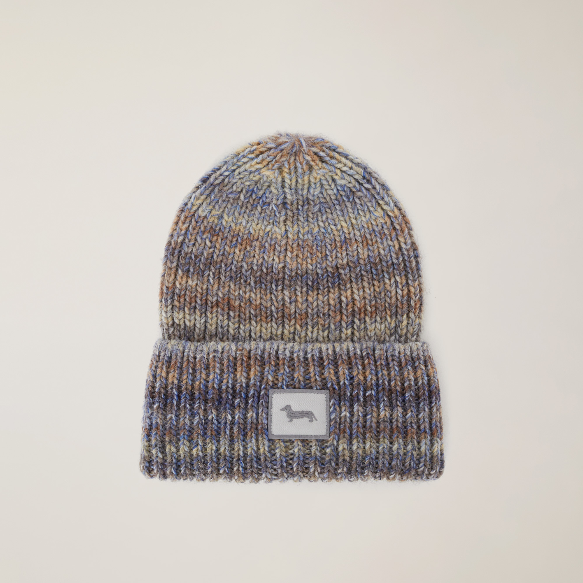 Gorro en mezcla de lana virgen, Azul, large