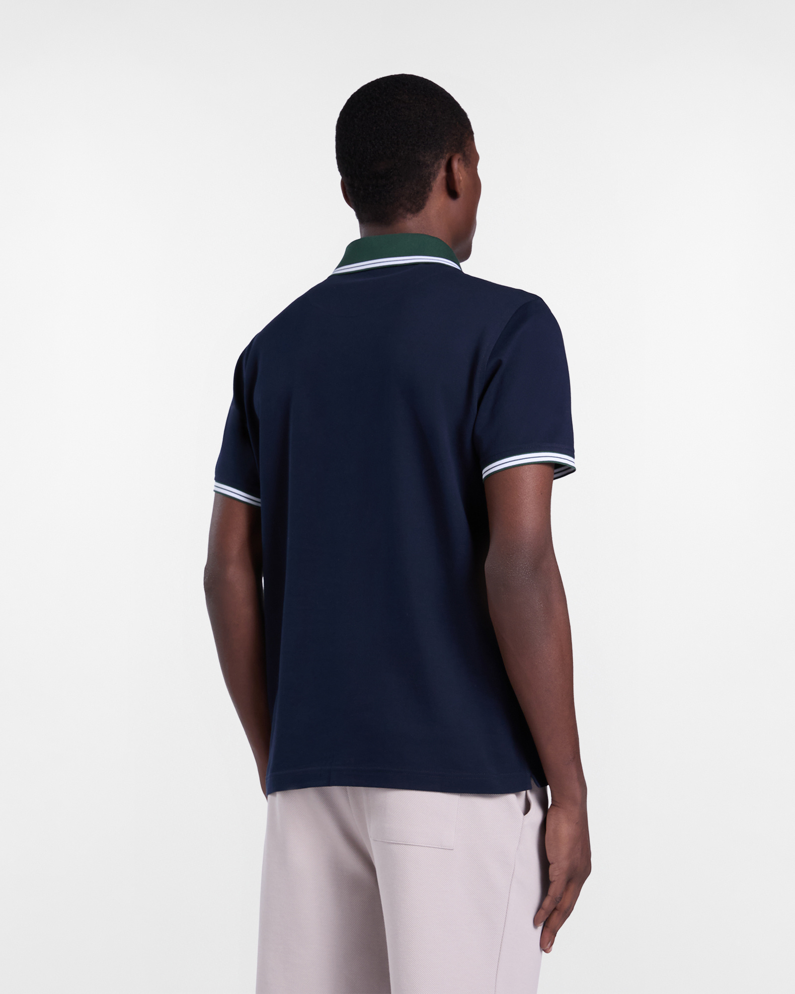 Polo con Cuello Derby, Azul, large image number 1