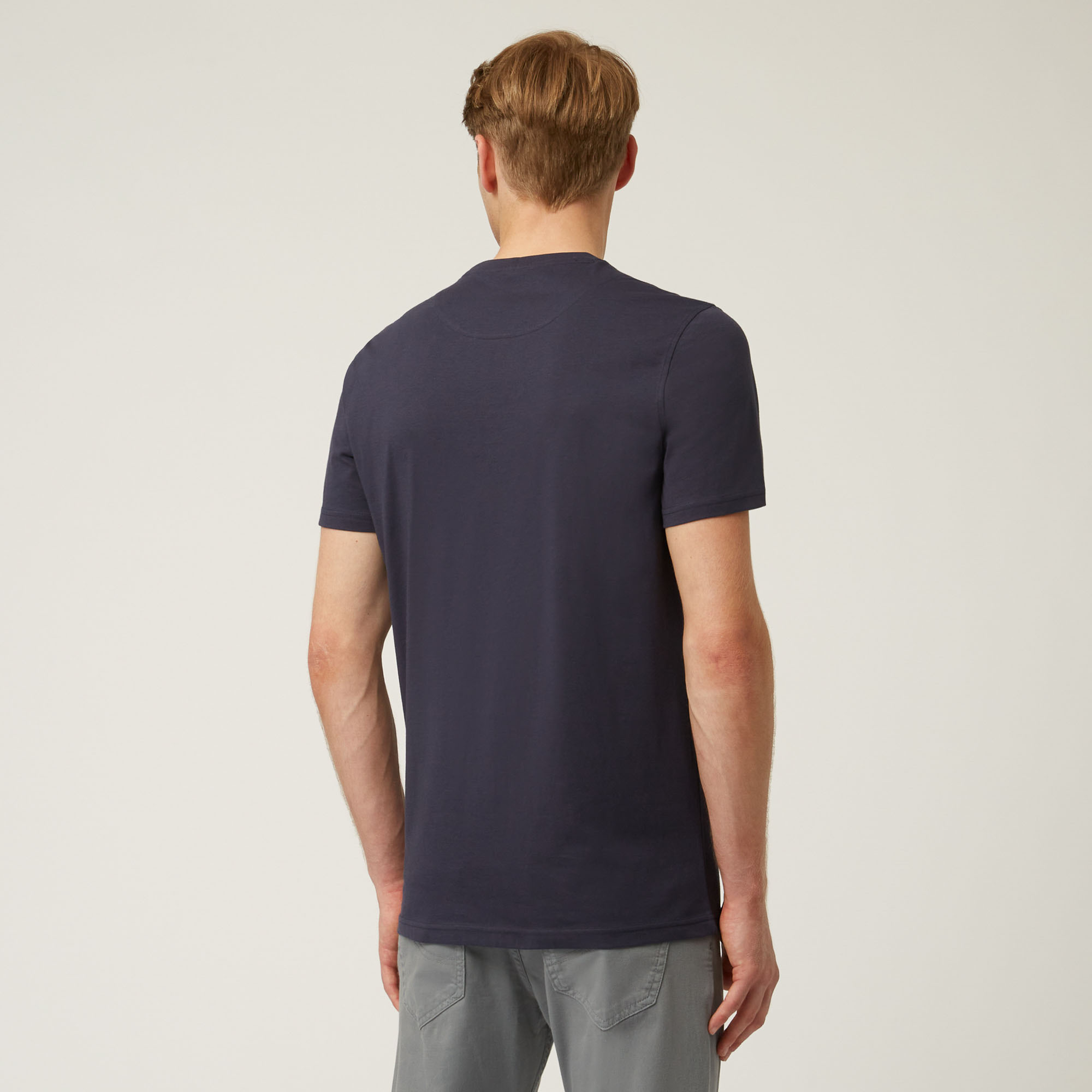Camiseta Essentials de algodón liso, Azul, large image number 1