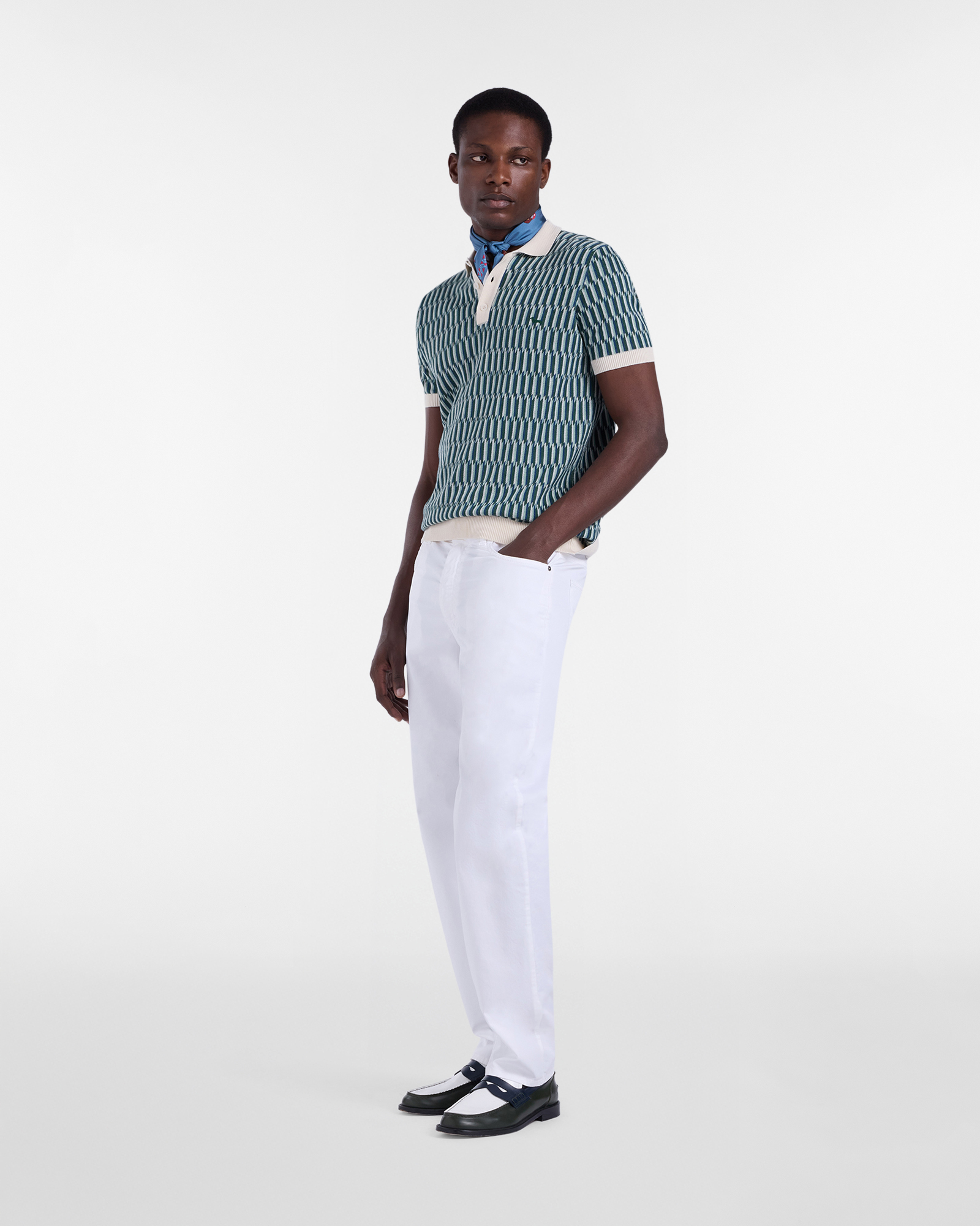 Relaxed-fit five-pocket trousers, White, large image number 3