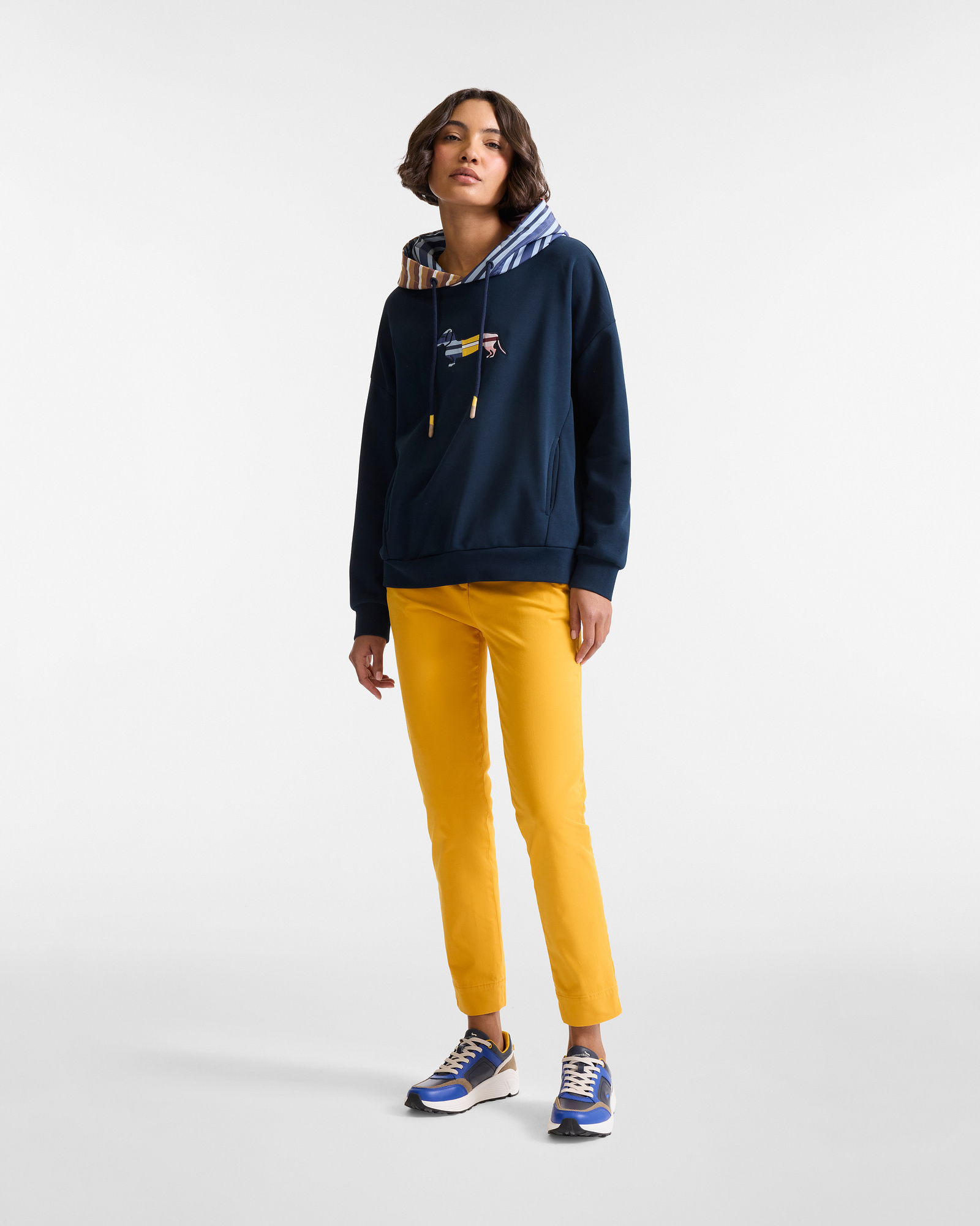 Hoodie Capsule “Upcycling”, Navy Blue, large image number 3