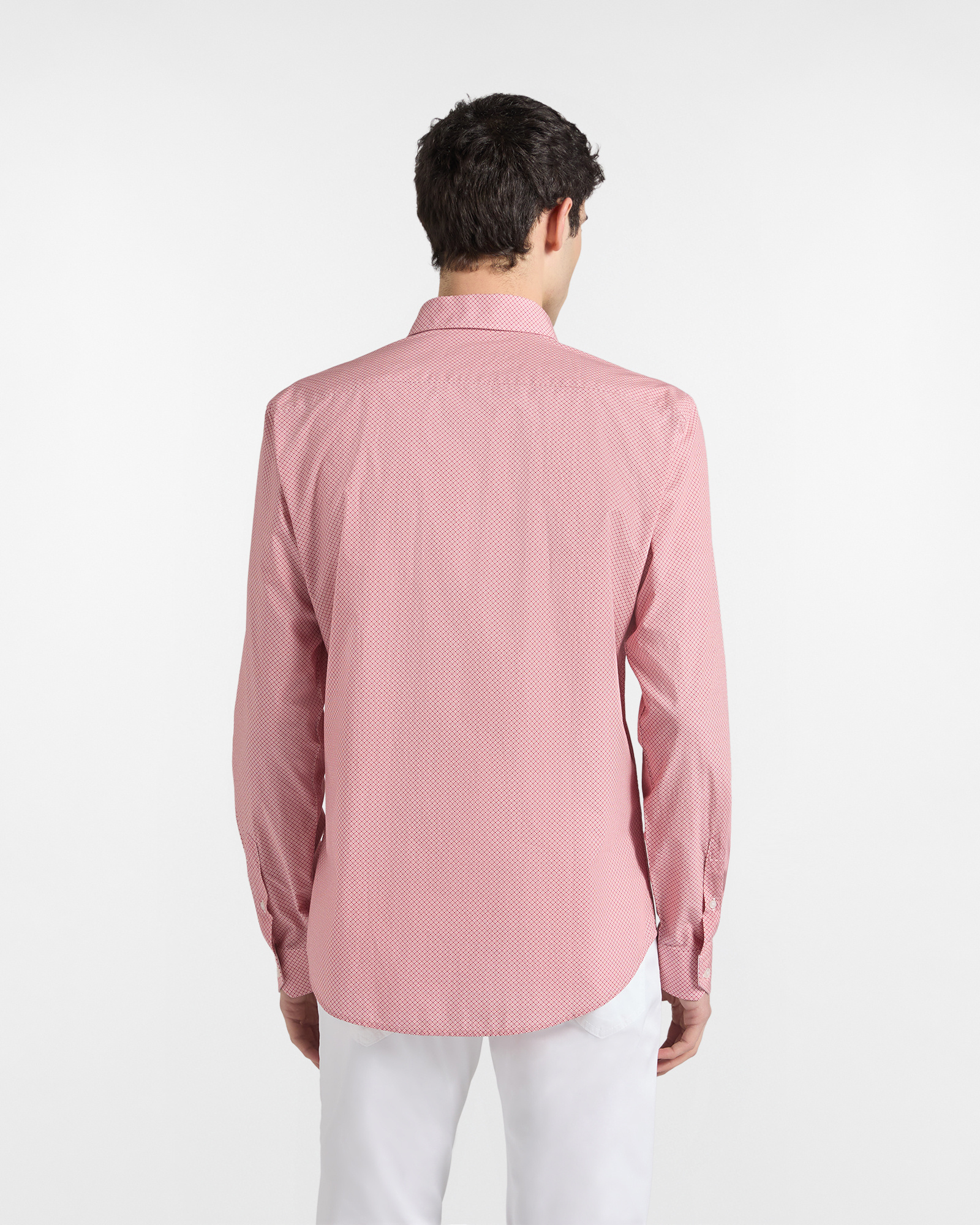 Narrow-fit micro print shirt