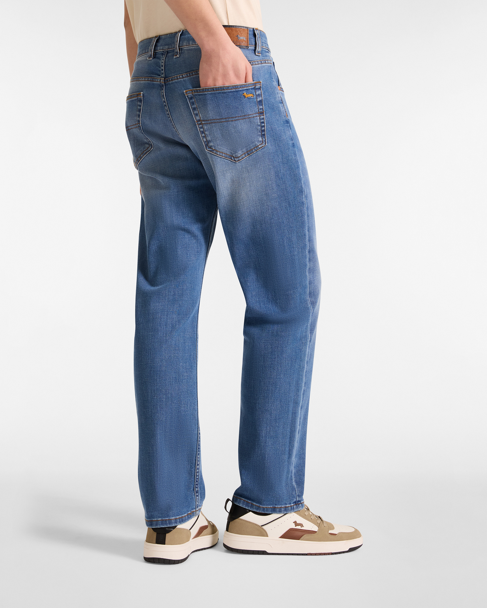 Jeans In Denim Riciclato, Blu Denim, large image number 1