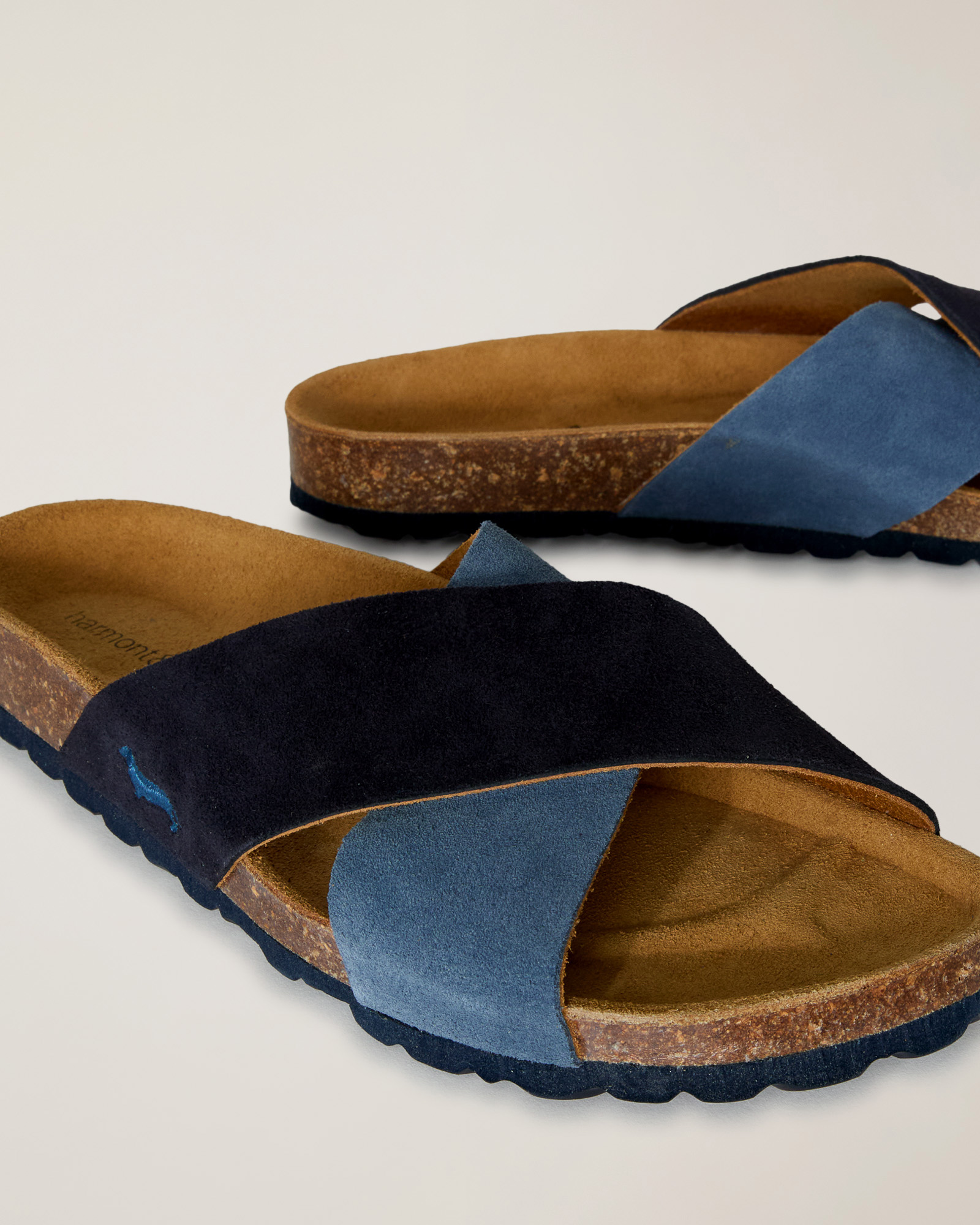 Sandal with crossover strap, Blue/Navy, large image number 3