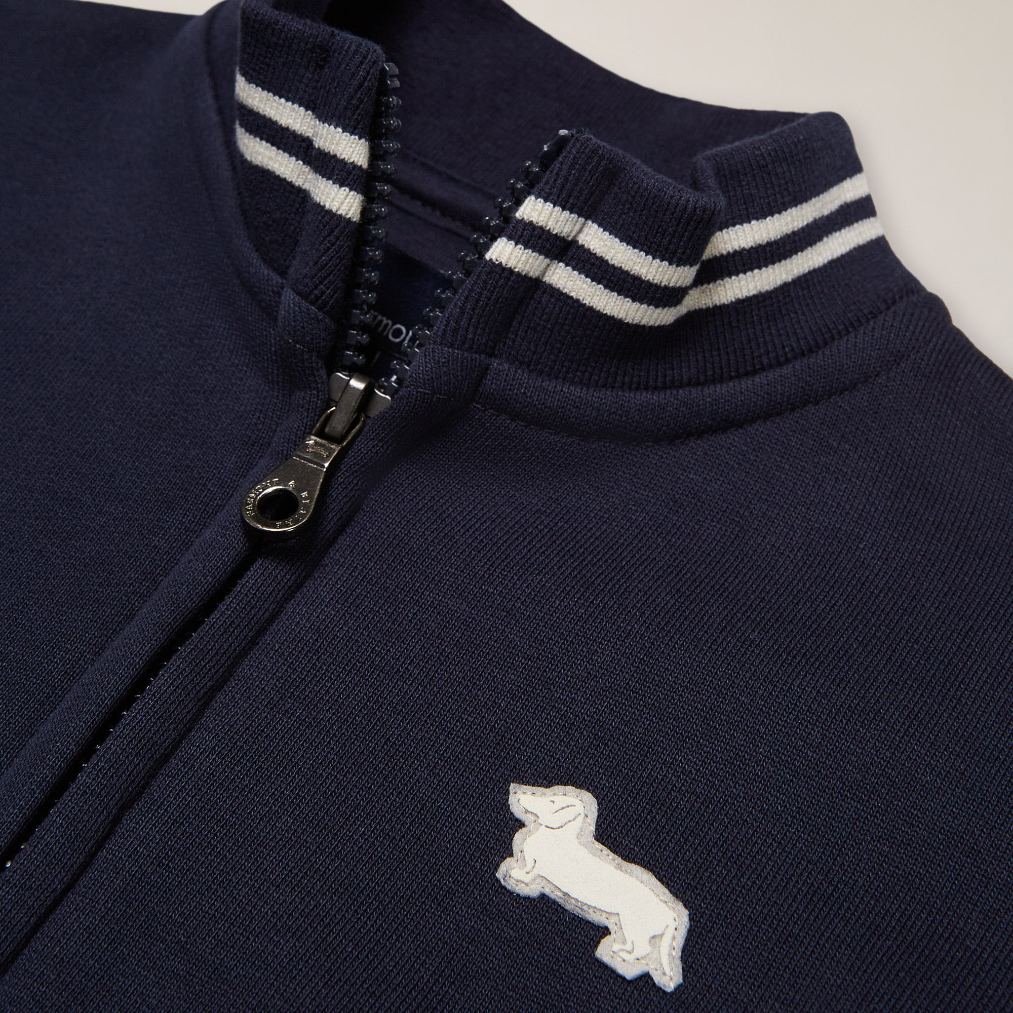 Felpa inside brushed full zip, Blu Navy, large image number 2