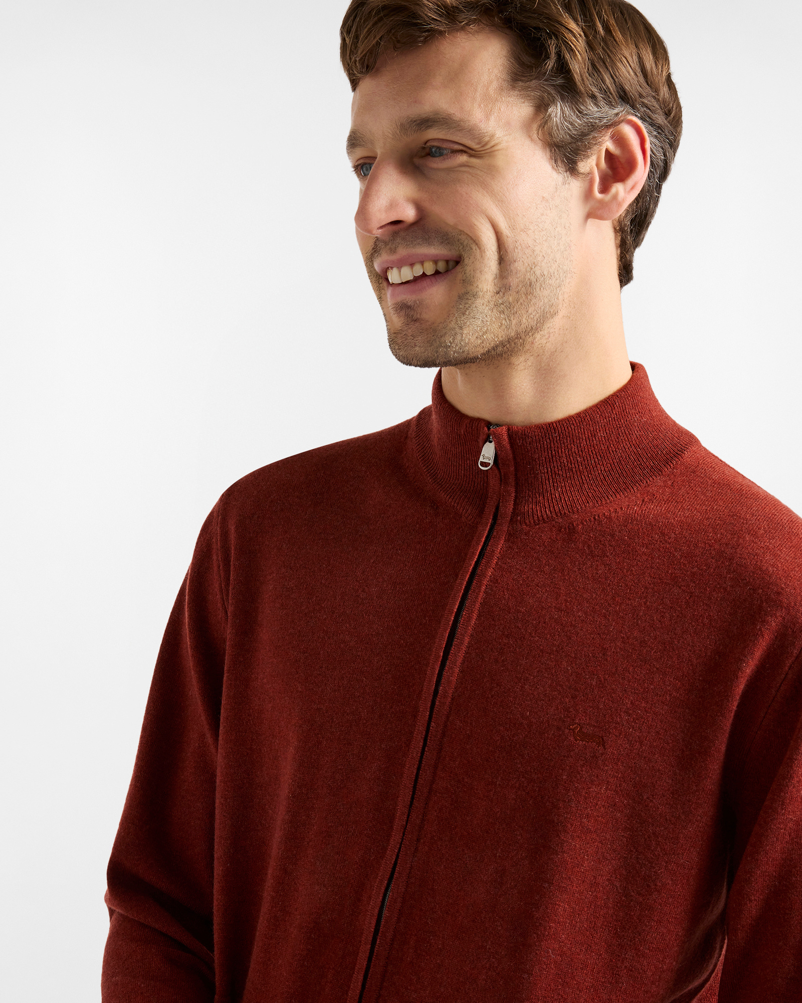 Maglione Full Zip "Cortina a Colori", Giallo Curry, large image number 2