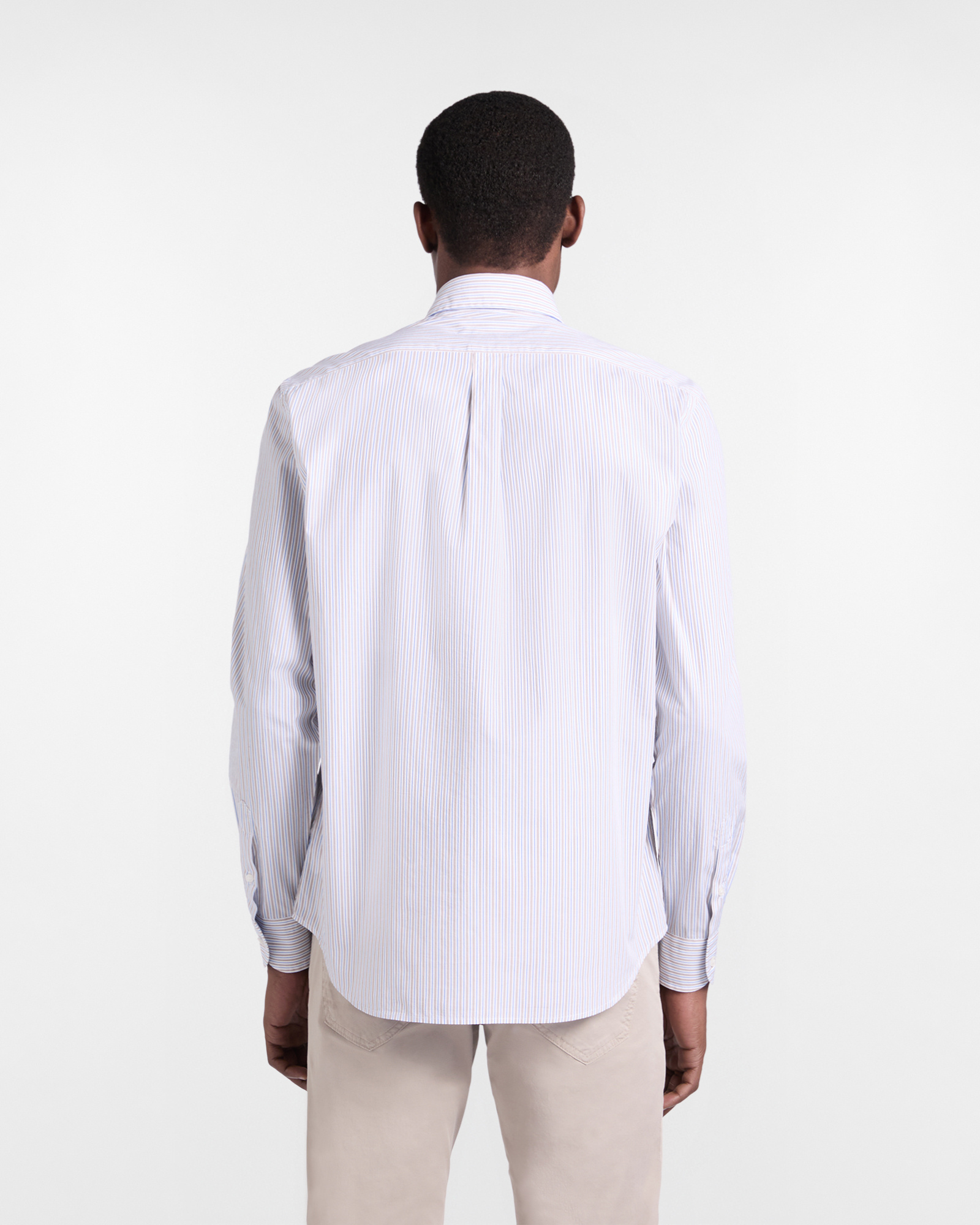 Men's regular-fit striped shirt