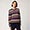 Wool Crew-Neck Pullover With Multicolored Pattern, Blue, swatch