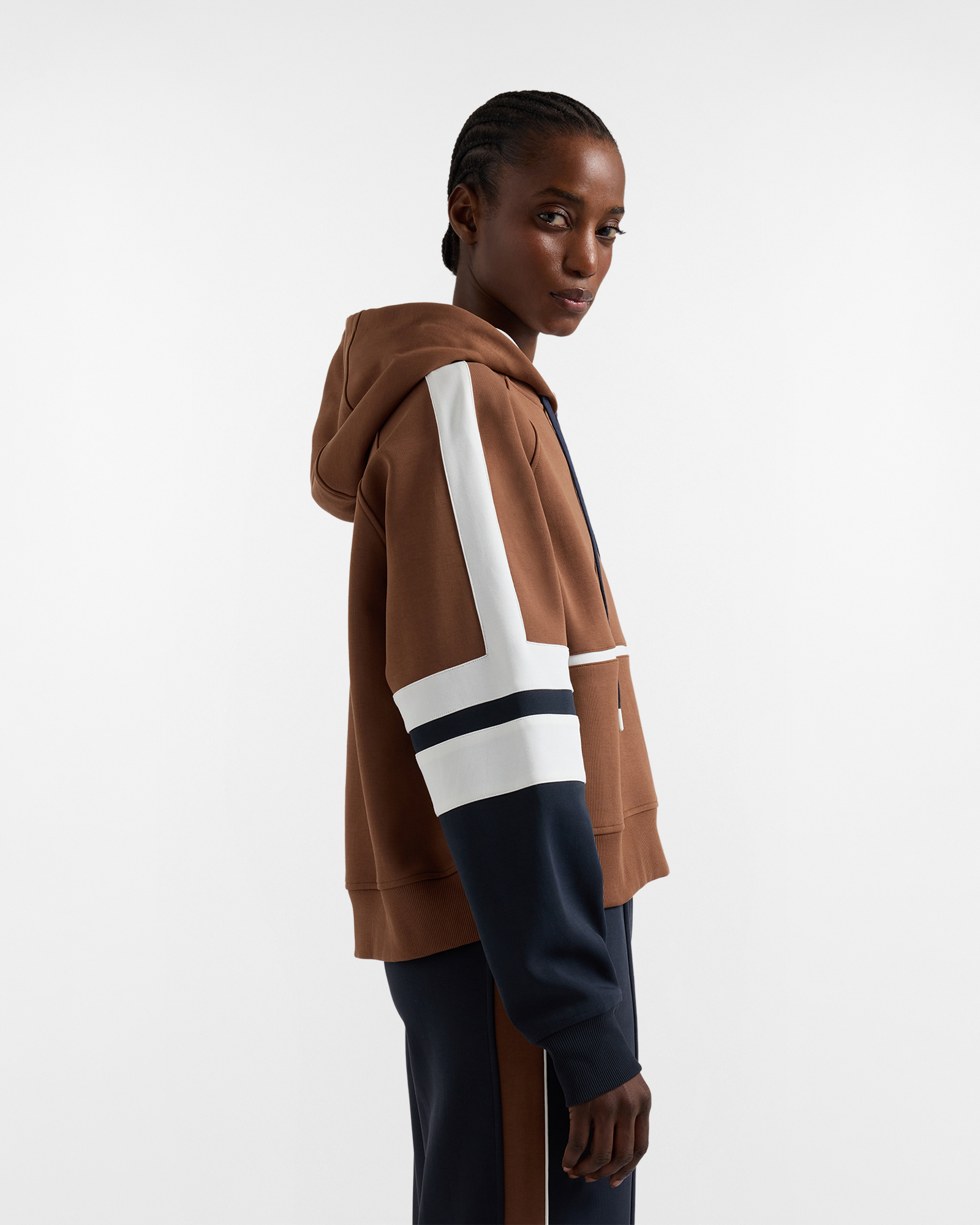 Enterizo de felpa estilo vintage., Marr&oacute;n/Rojo, large image number 2