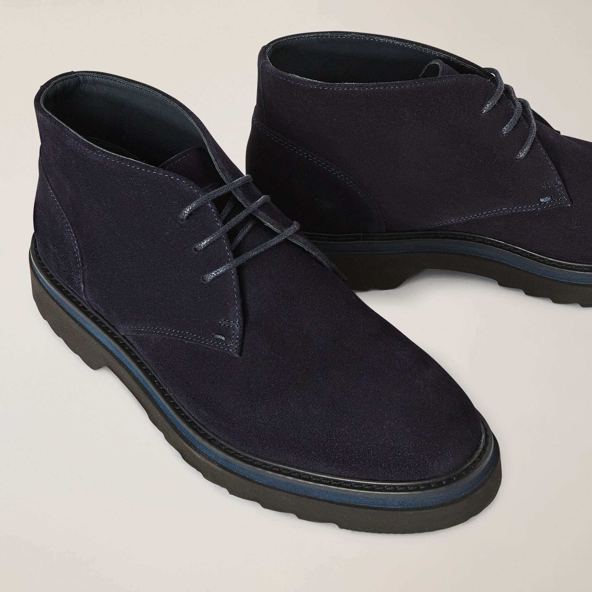 Zapato Derby De Ante, Azul, large image number 3