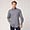 Camicia Con Motivo A Quadri  In Cotone, Grigio Acciaio, swatch