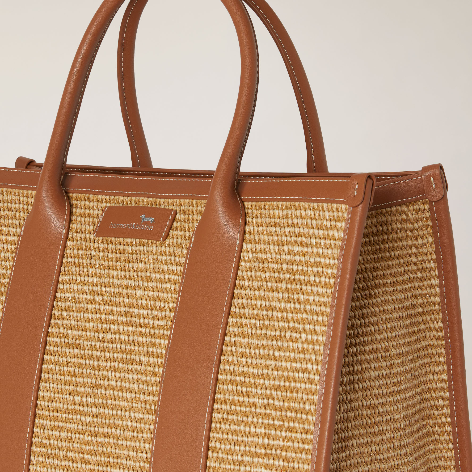 Borsa Shopper Eva, Marrone, large image number 2