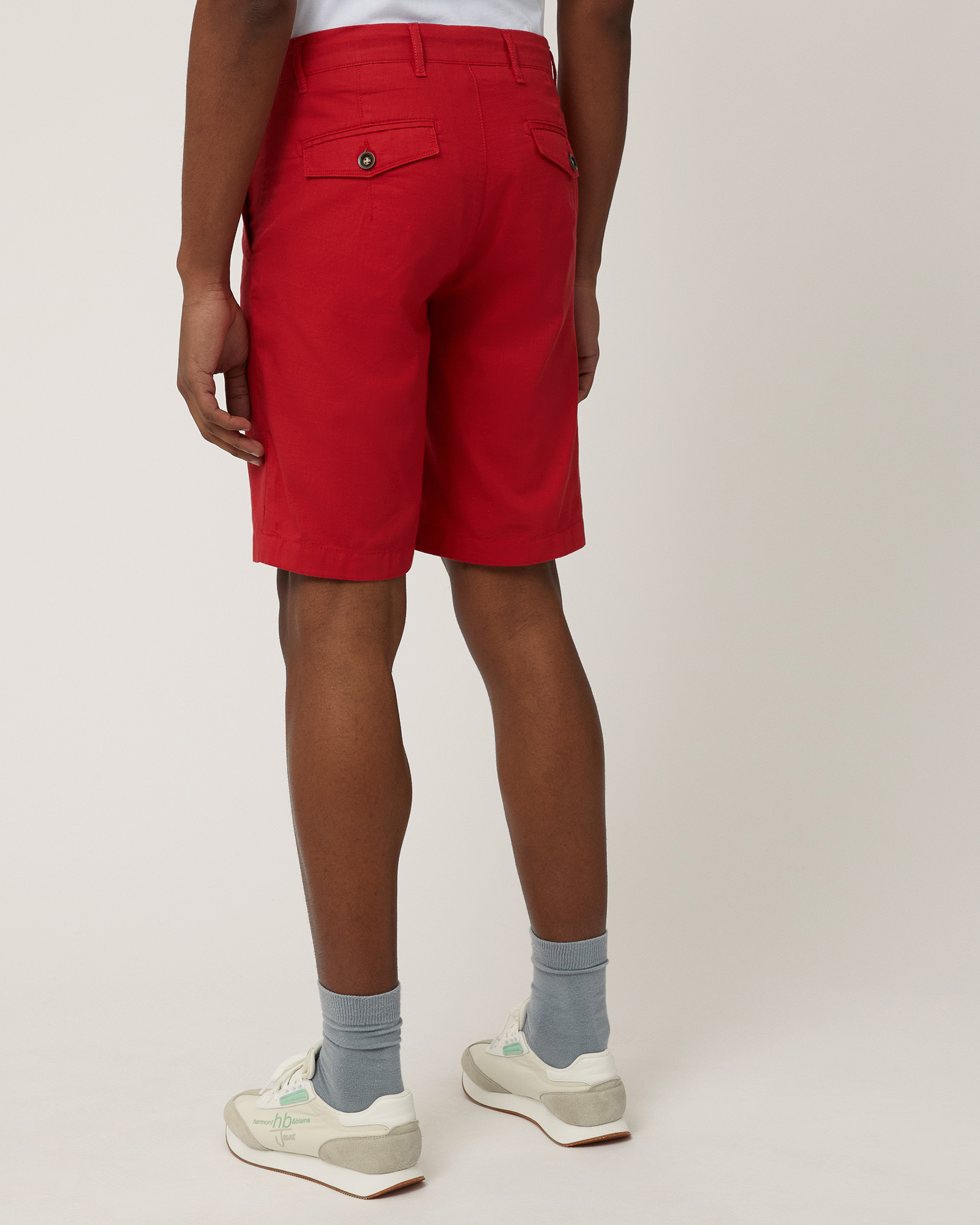 Bermuda In Cotone Multitasche, Rosso, large image number 1