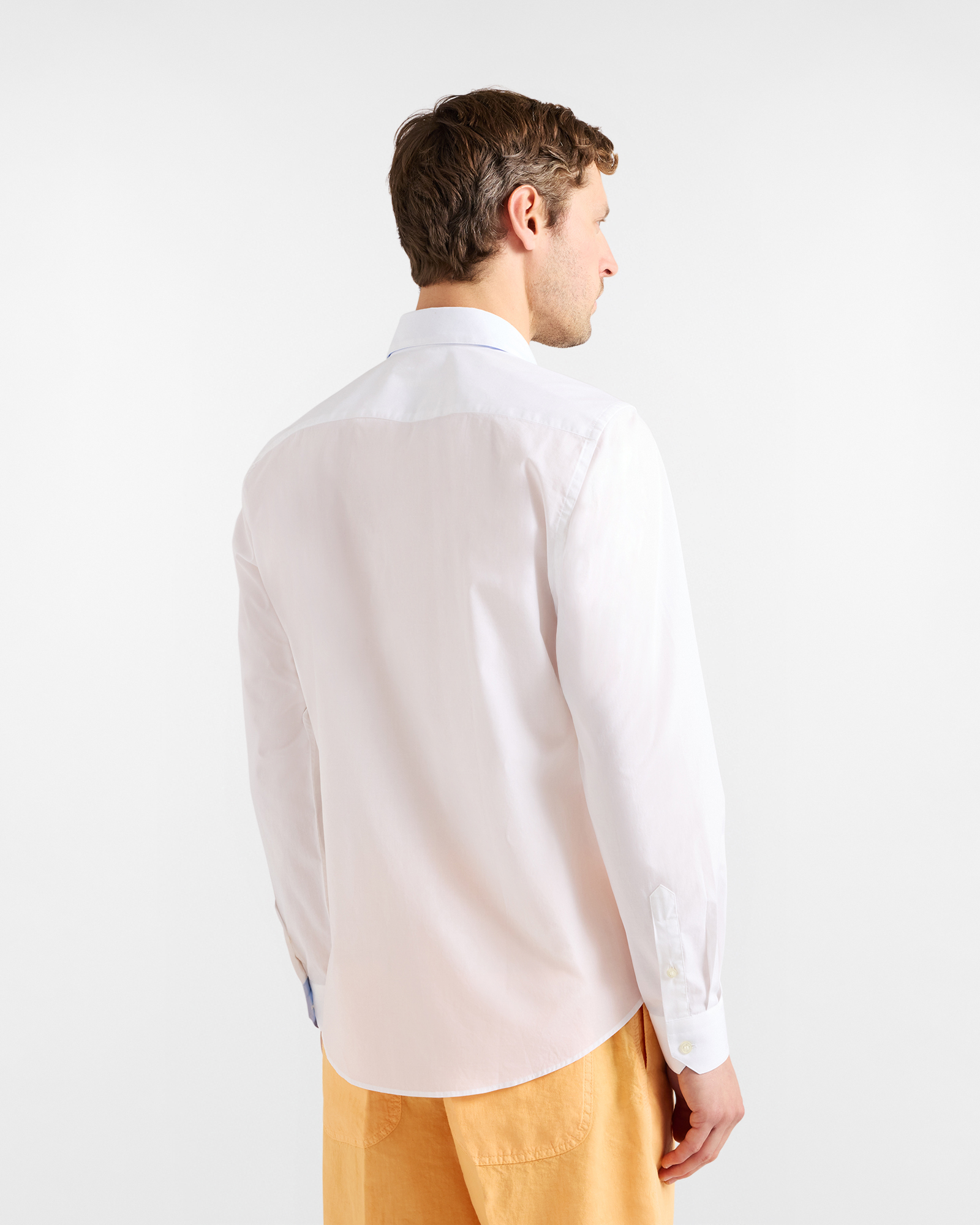 Camicia Uomo in Popeline Stretch, Bianco, large image number 2