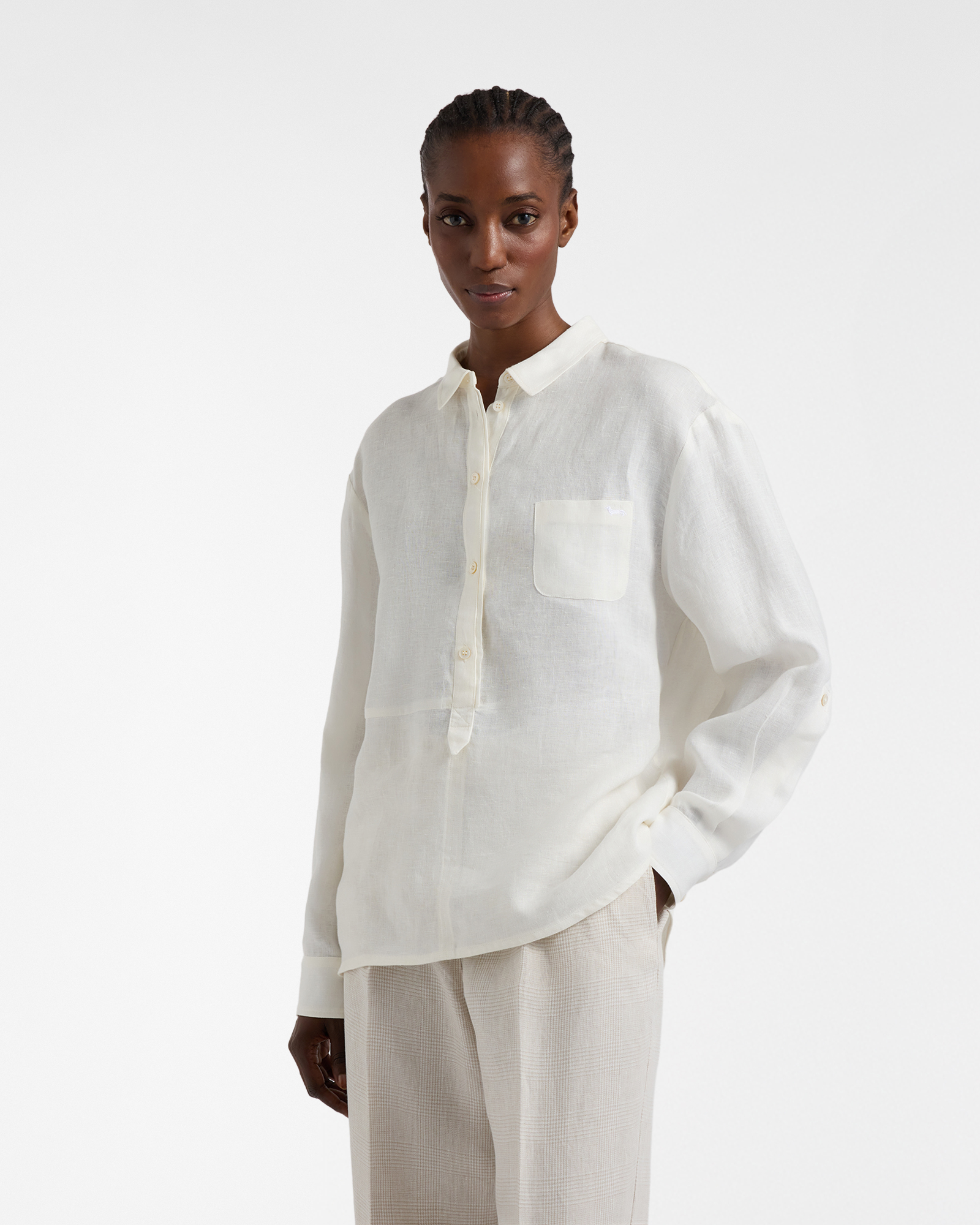 Women's Craftsmanship in Color capsule linen shirt