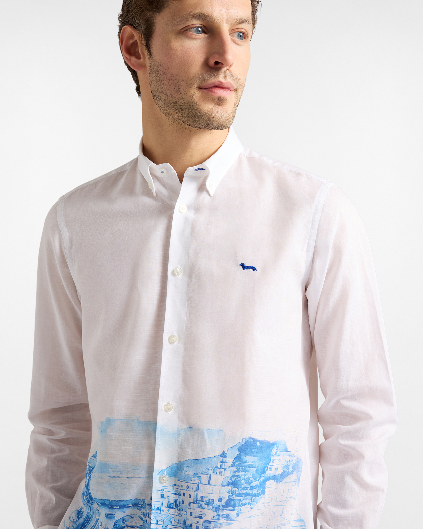 Men's Postcard capsule poplin shirt