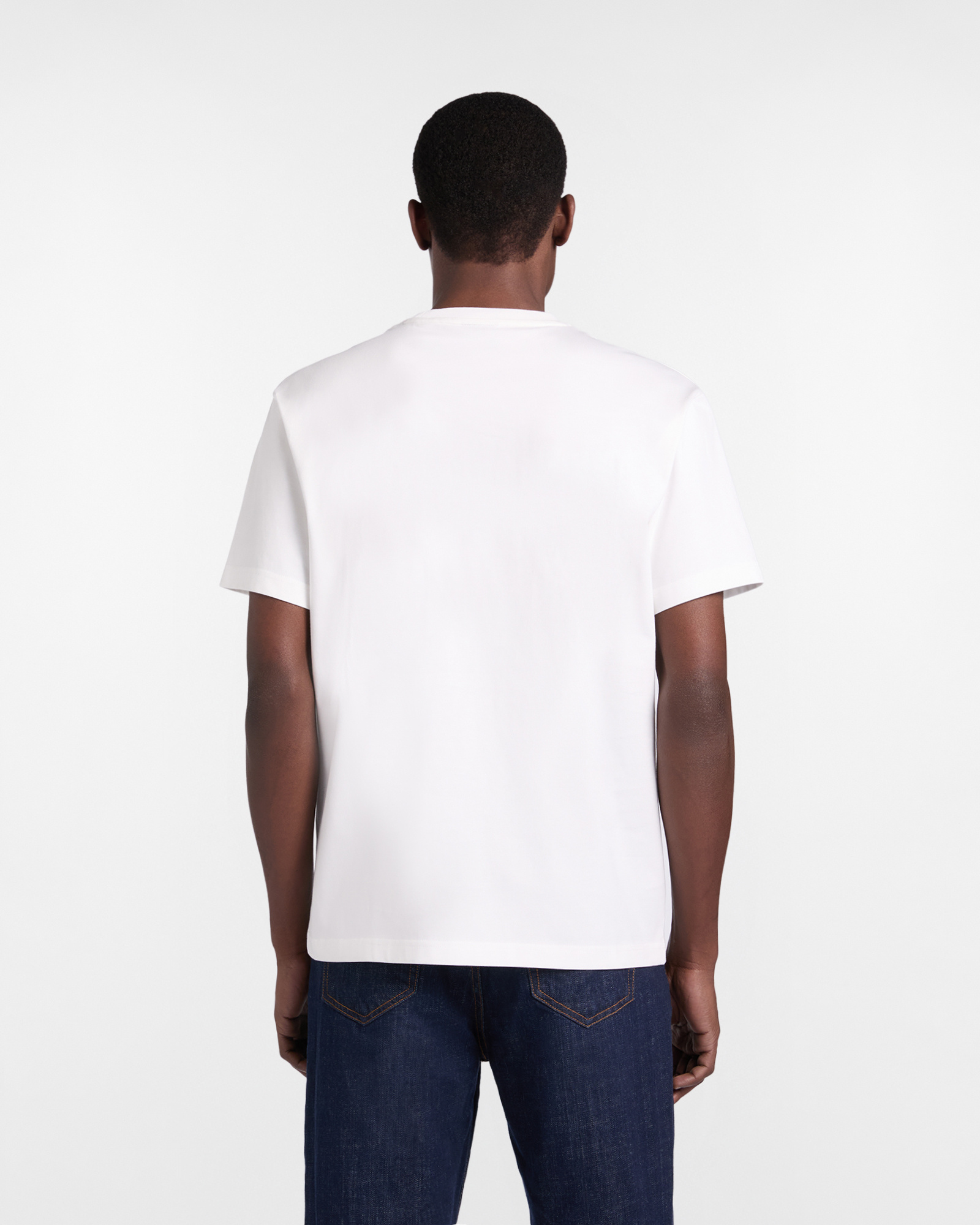 Solid color relaxed-fit T-shirt, White, large image number 1