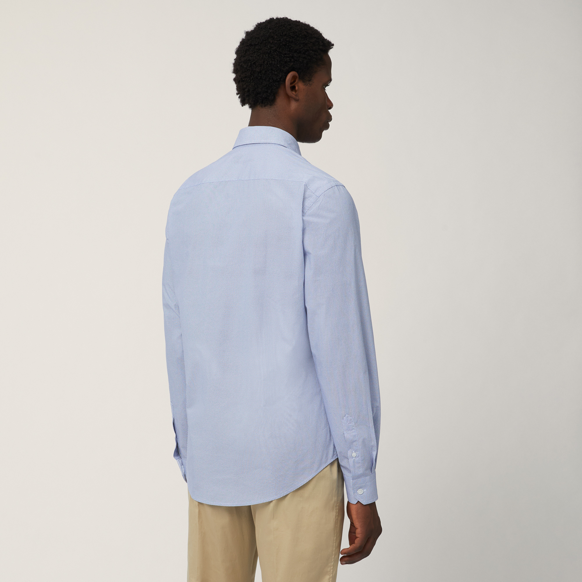 Camisa de popelina de algodón estampada, Hortensia, large image number 1