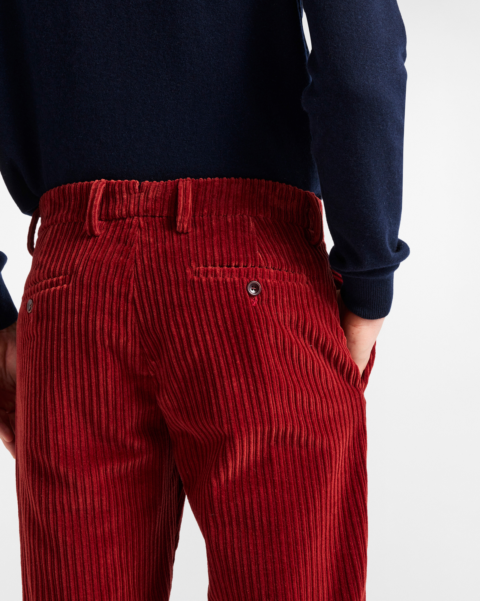 Pantalone in Velluto a Coste "Cortina a Colori", Giallo Curry, large image number 2