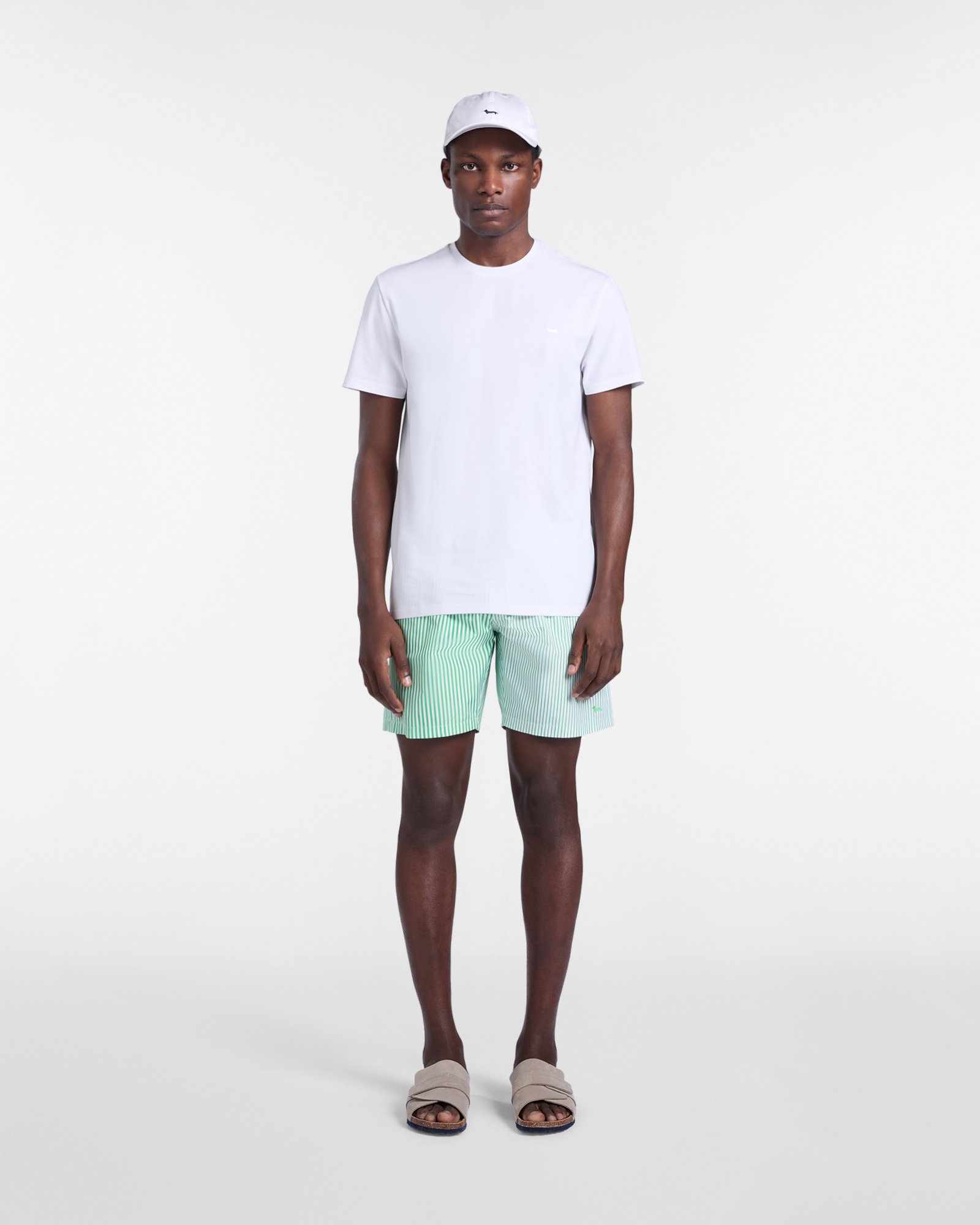 T-shirt in piquet tecnico, Bianco, large image number 3