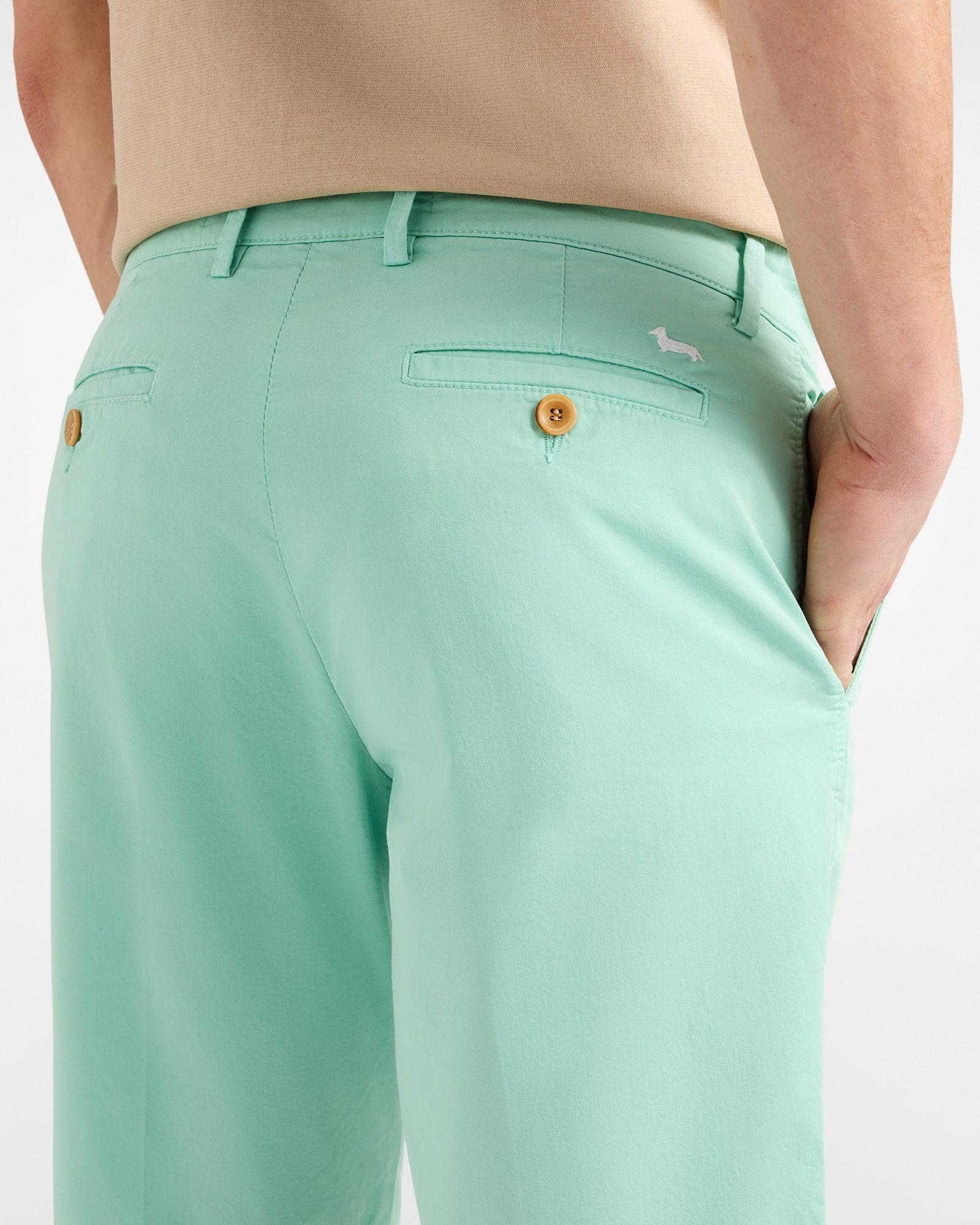 Bermuda Uomo Basic Regular Fit, Verde, large image number 2