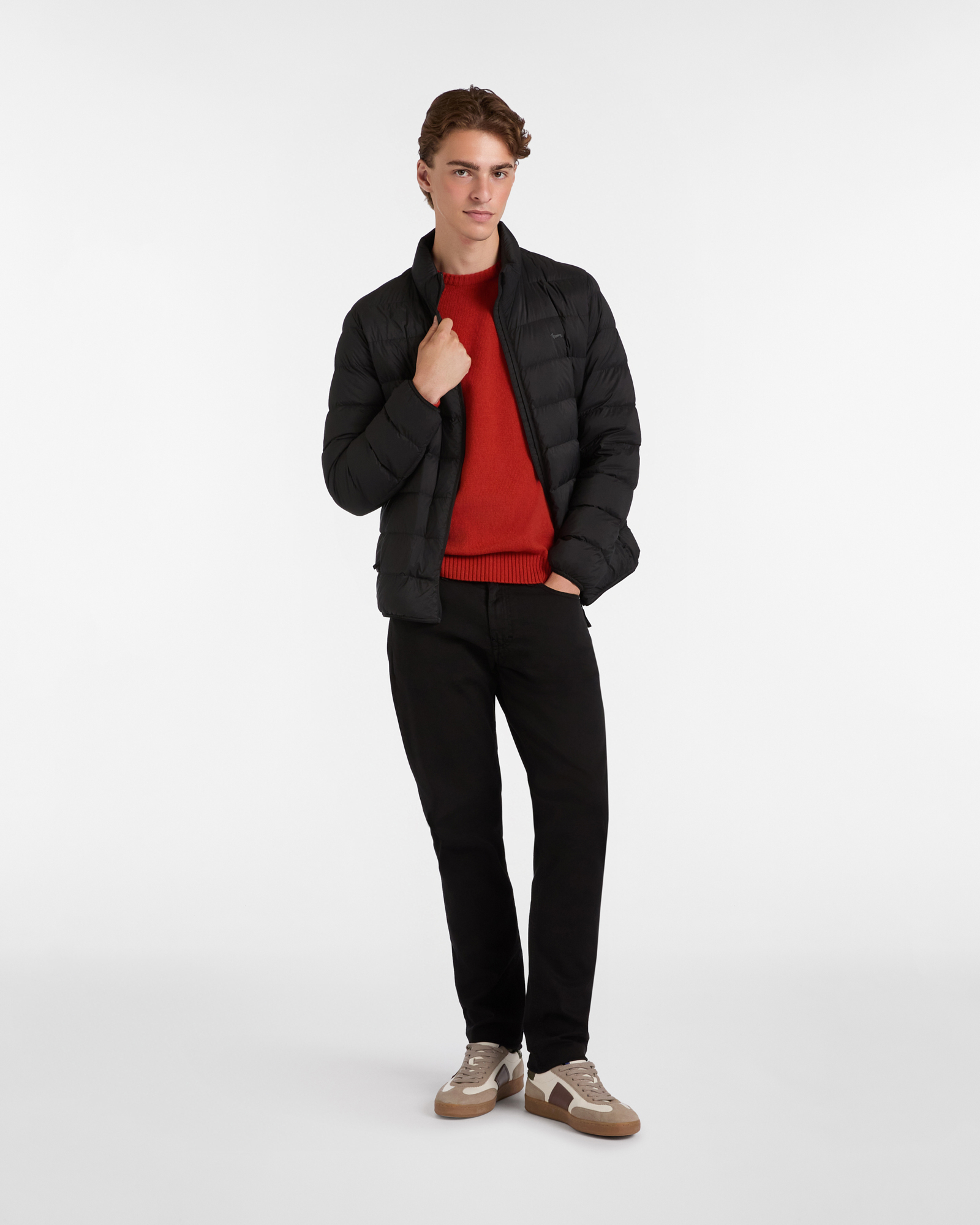Wool and Cashmere Pullover, Orange, large image number 3