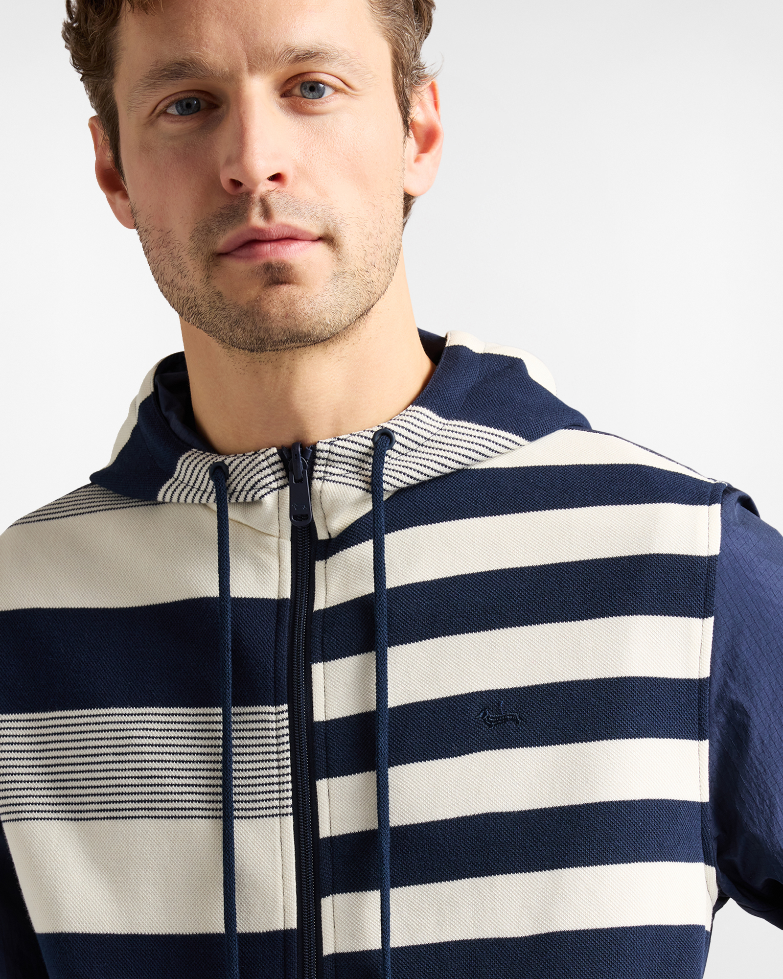 Double fabric reversible jacket, Navy Blue, large image number 2