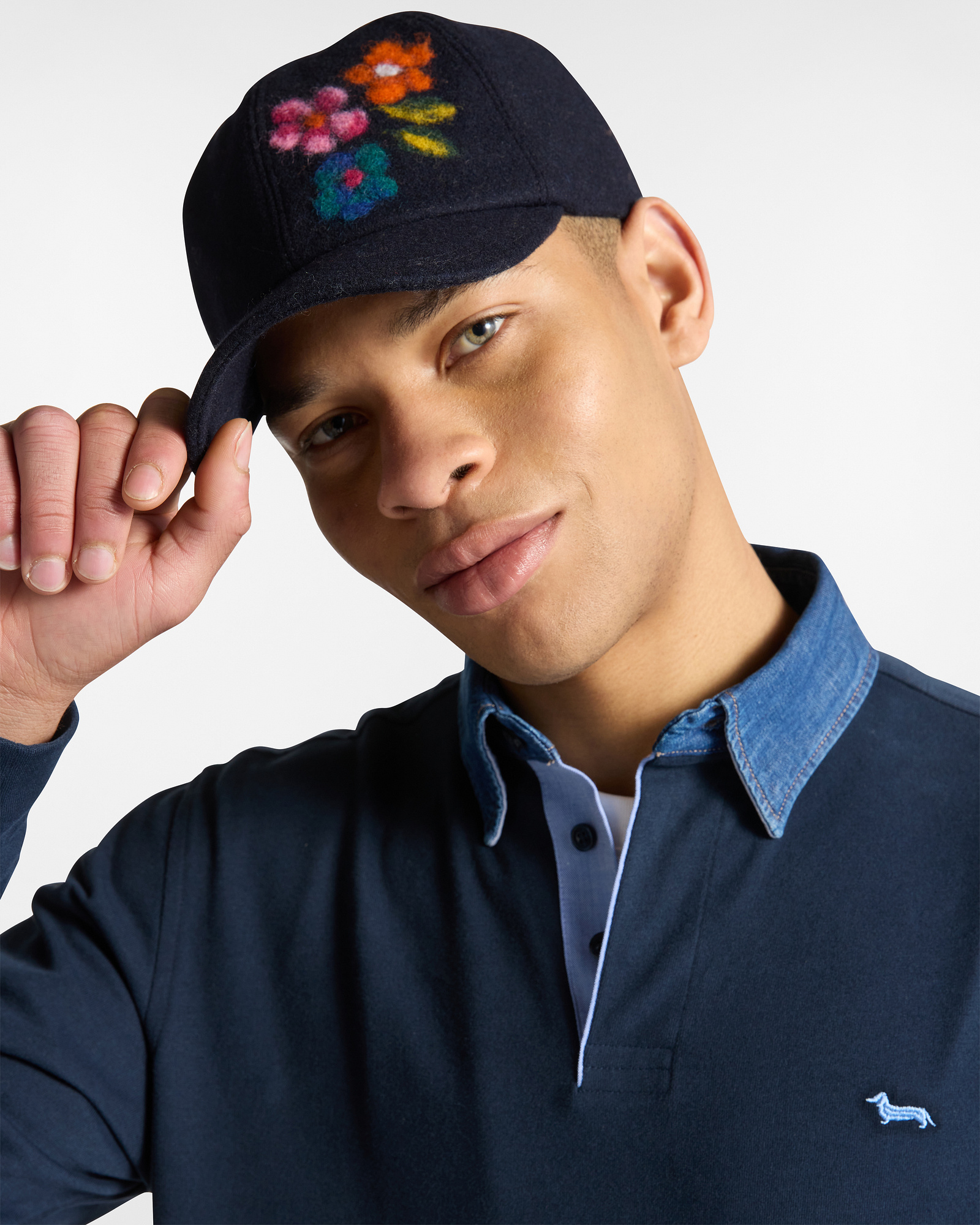 Wool Cap Capsule Artisan Color, Navy Blue, large image number 3
